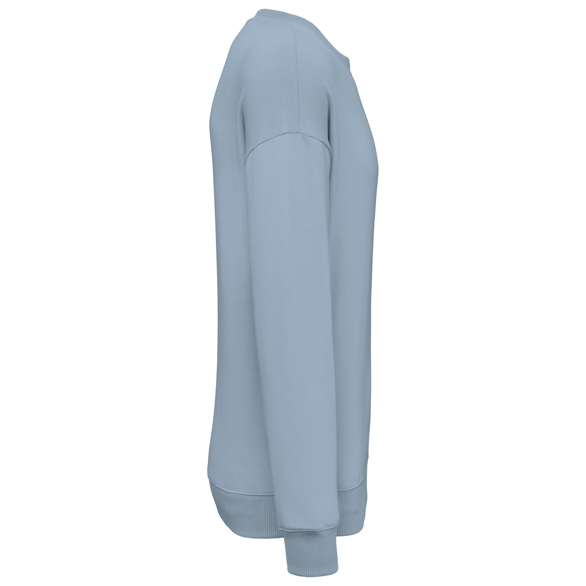 Ecologische oversized uniseks sweater met ronde hals