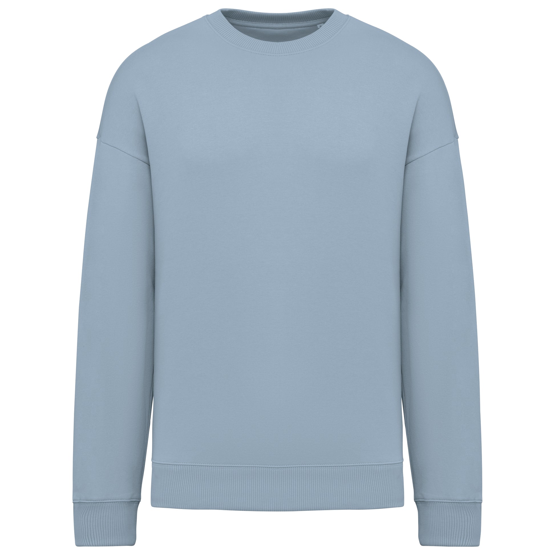 Ecologische oversized uniseks sweater met ronde hals
