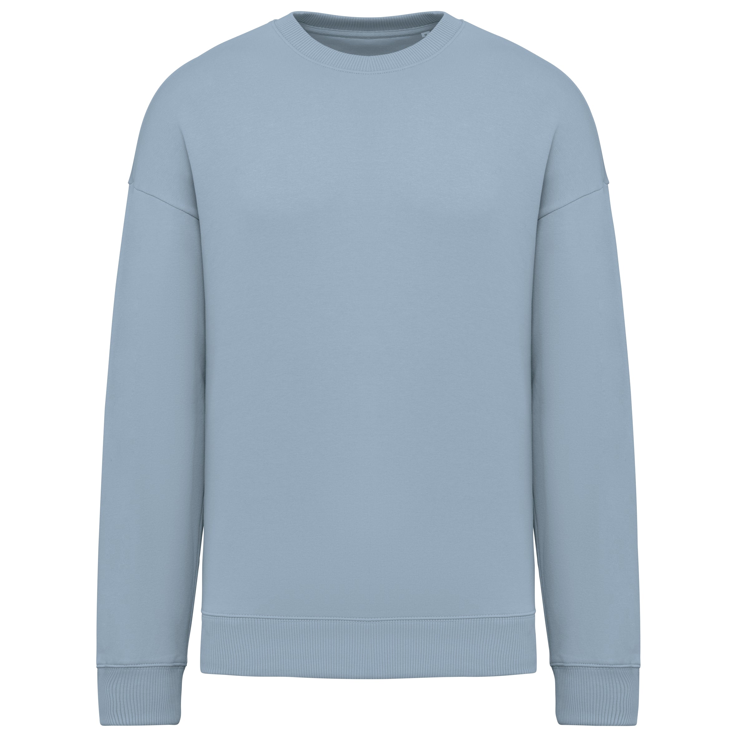 Ecologische oversized uniseks sweater met ronde hals