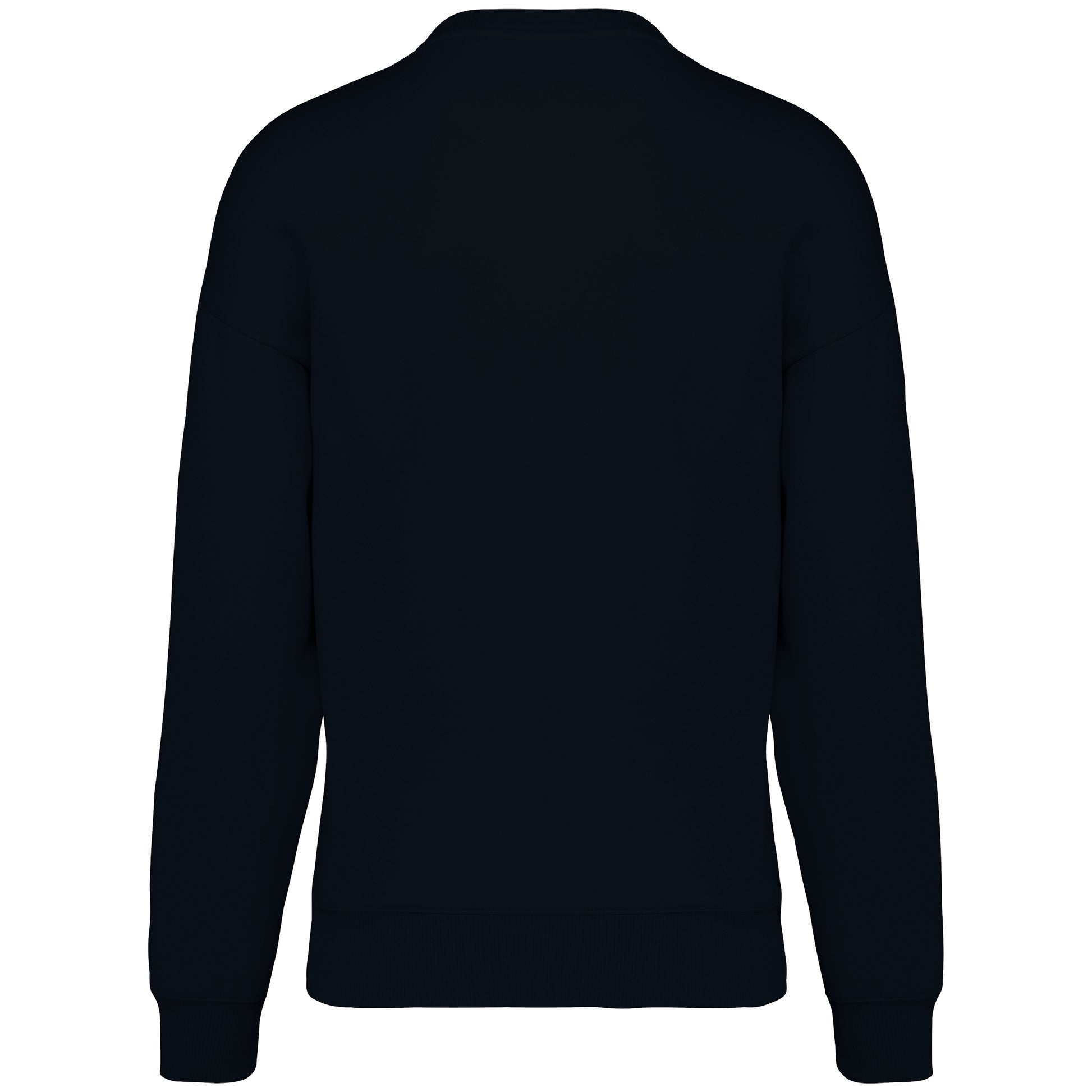 Ecologische oversized uniseks sweater met ronde hals