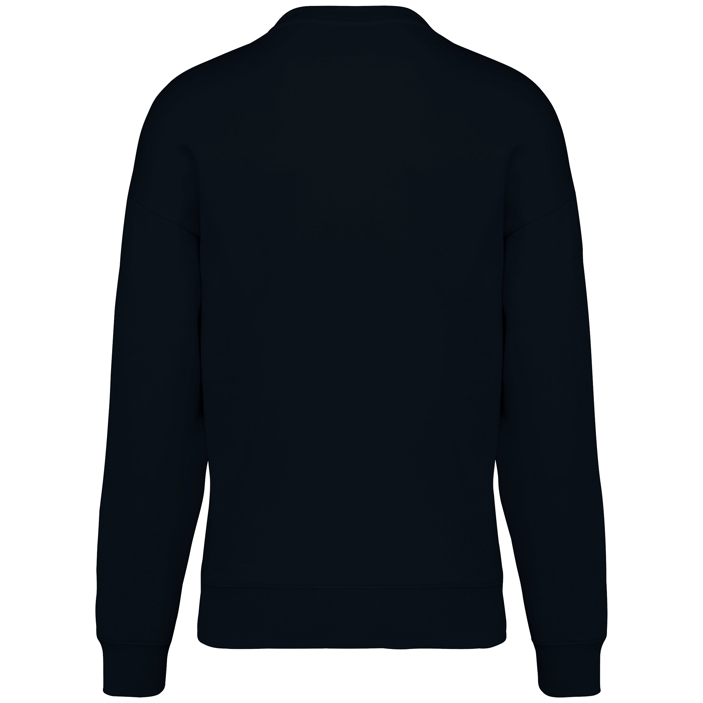 Ecologische oversized uniseks sweater met ronde hals
