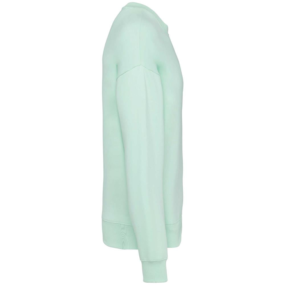 Ecologische oversized uniseks sweater met ronde hals