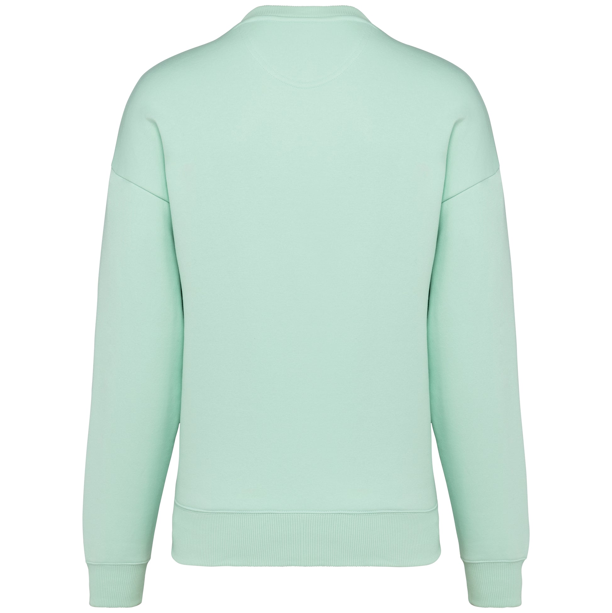 Ecologische oversized uniseks sweater met ronde hals