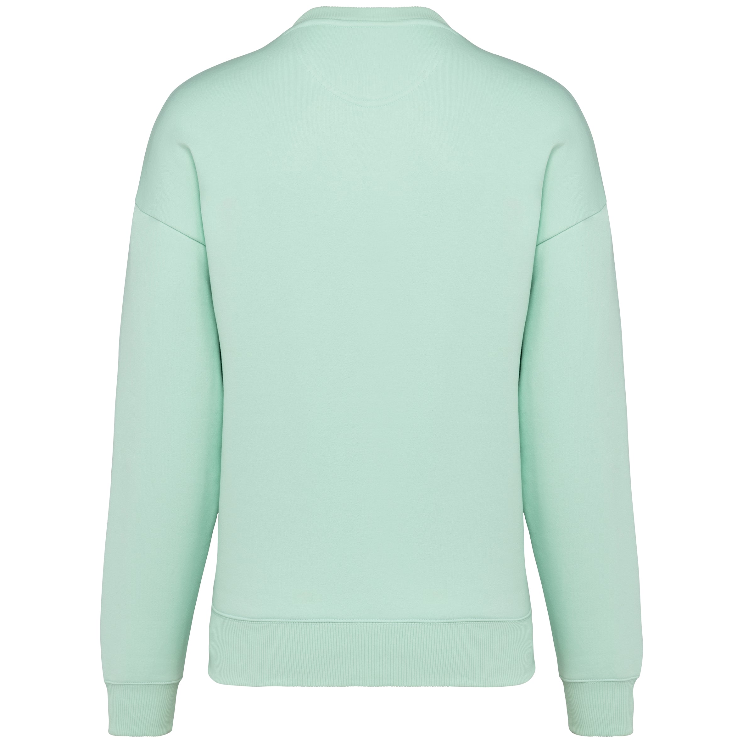 Ecologische oversized uniseks sweater met ronde hals