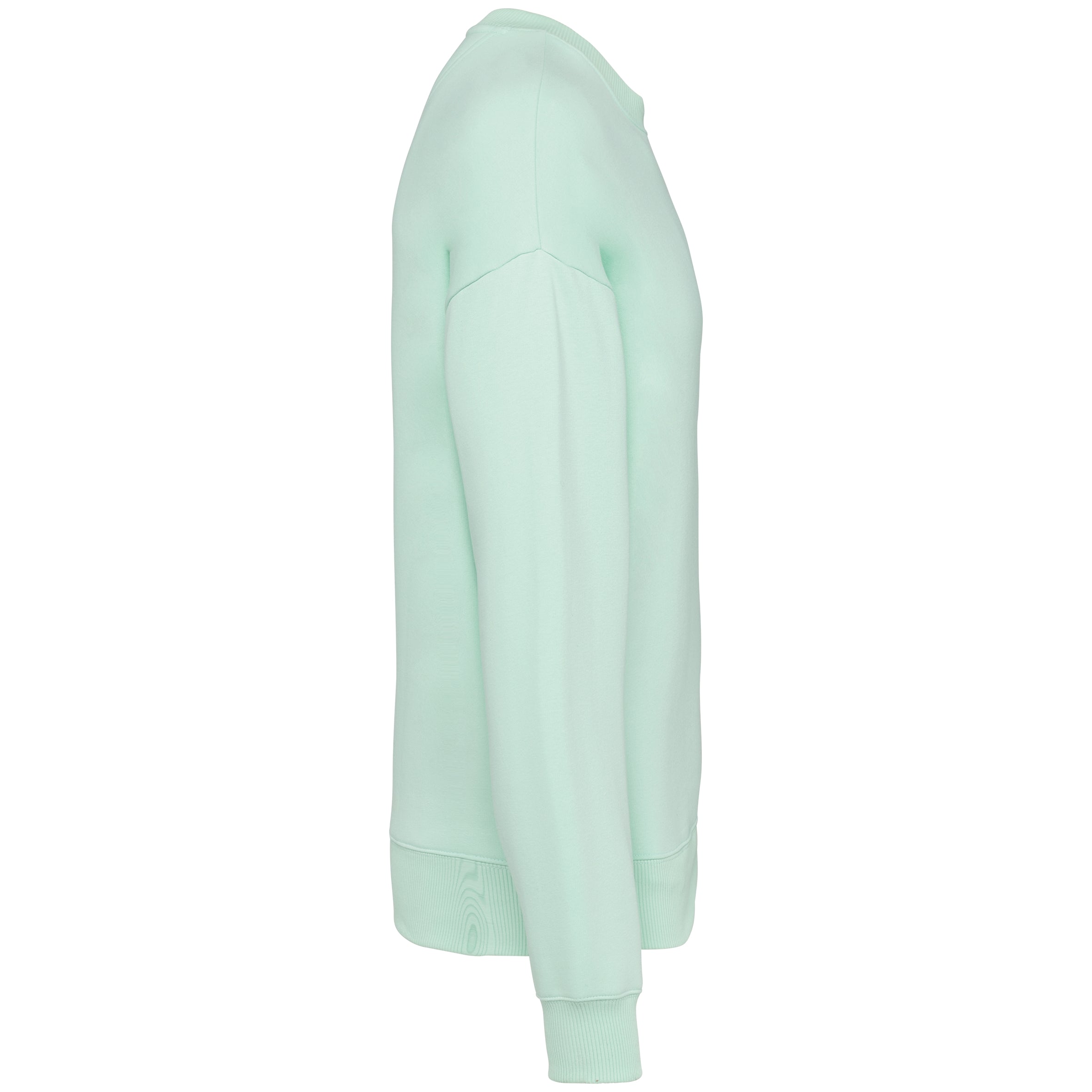 Ecologische oversized uniseks sweater met ronde hals