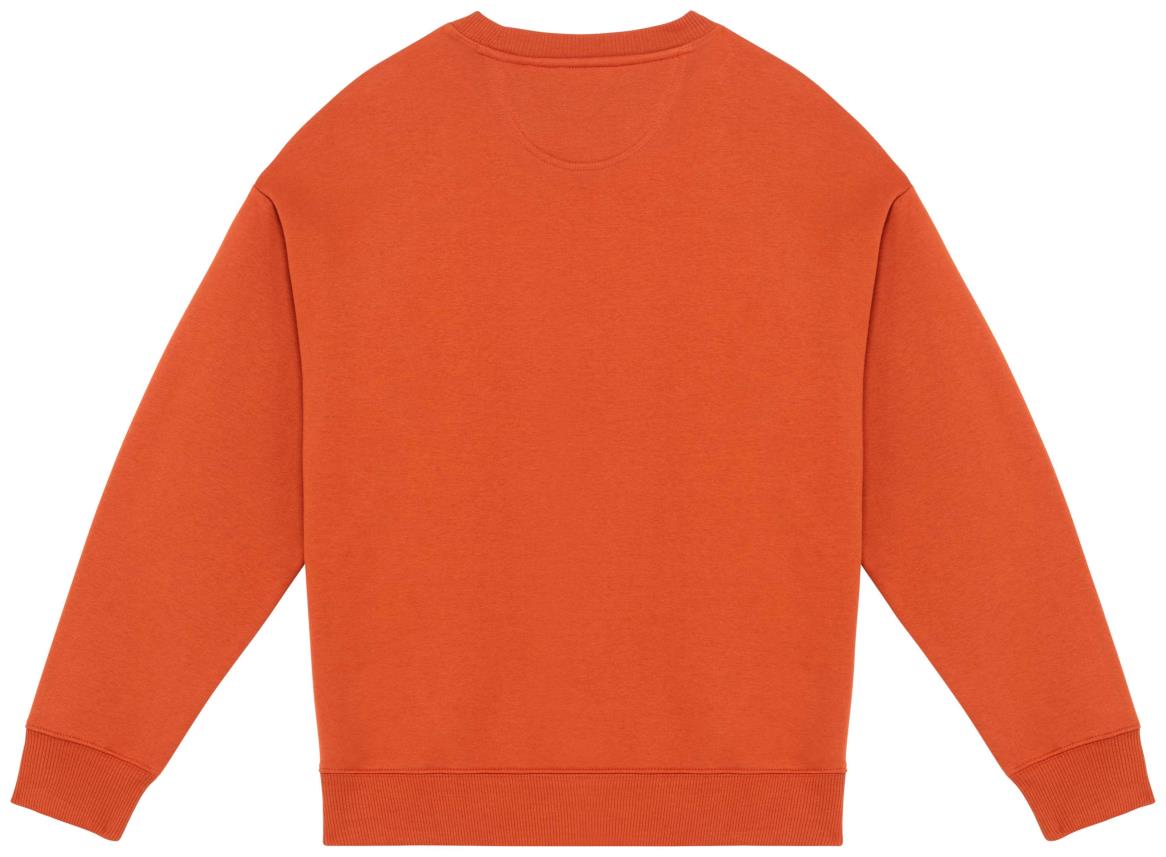 Ecologische oversized uniseks sweater met ronde hals