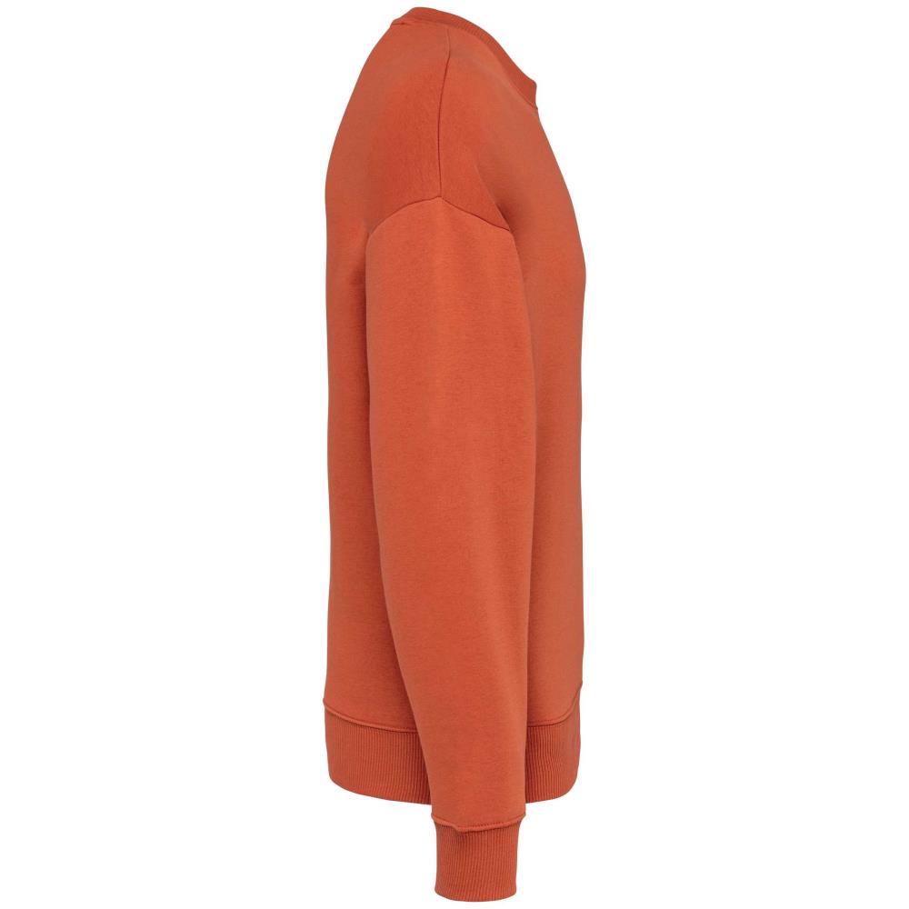 Ecologische oversized uniseks sweater met ronde hals