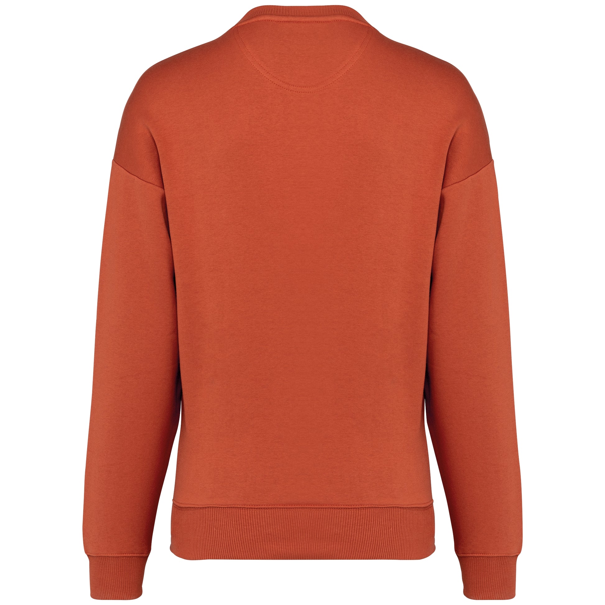 Ecologische oversized uniseks sweater met ronde hals