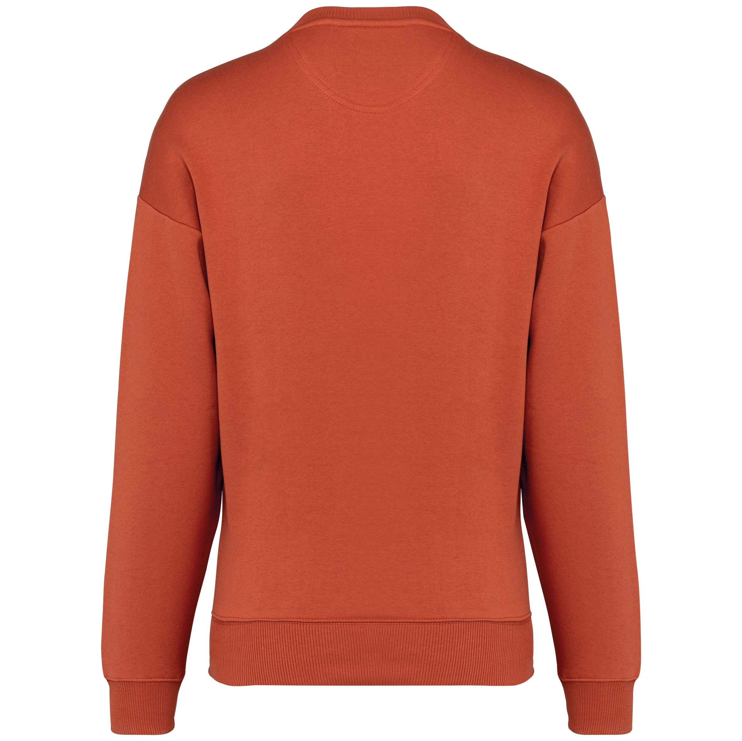 Ecologische oversized uniseks sweater met ronde hals
