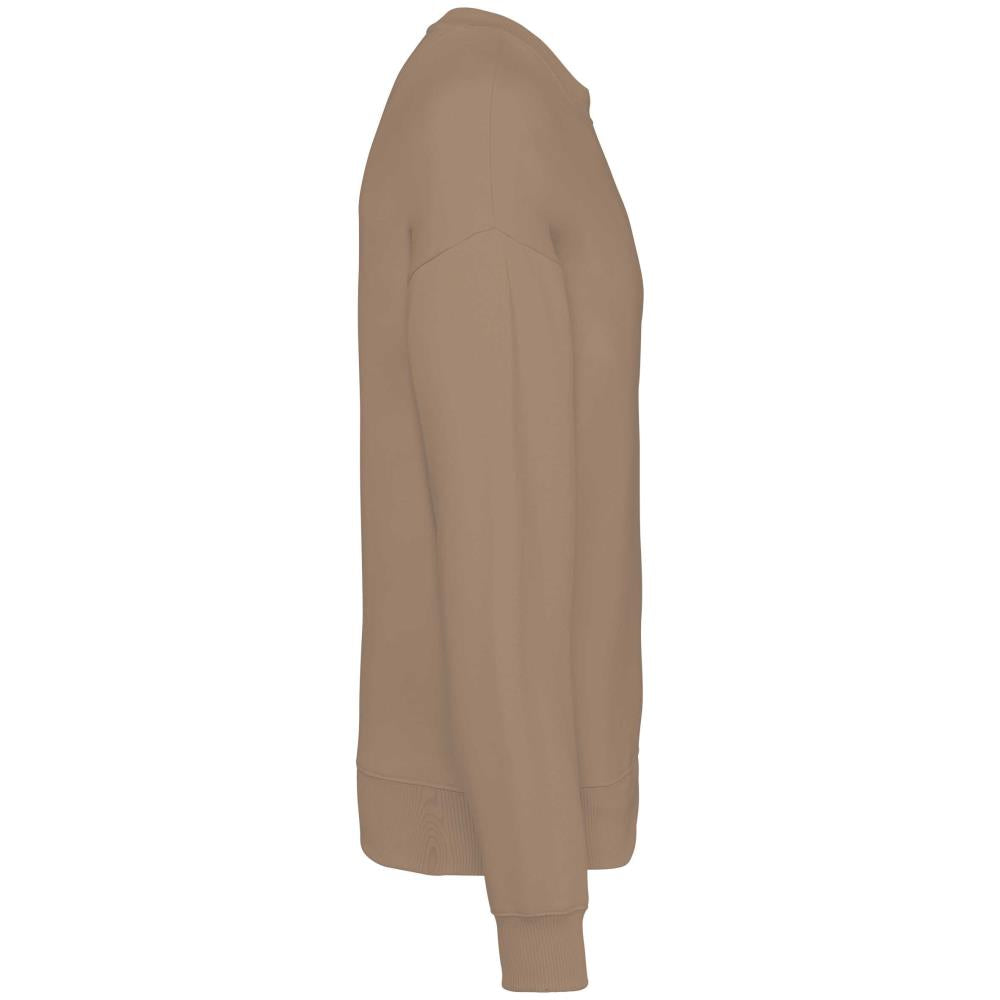 Ecologische oversized uniseks sweater met ronde hals