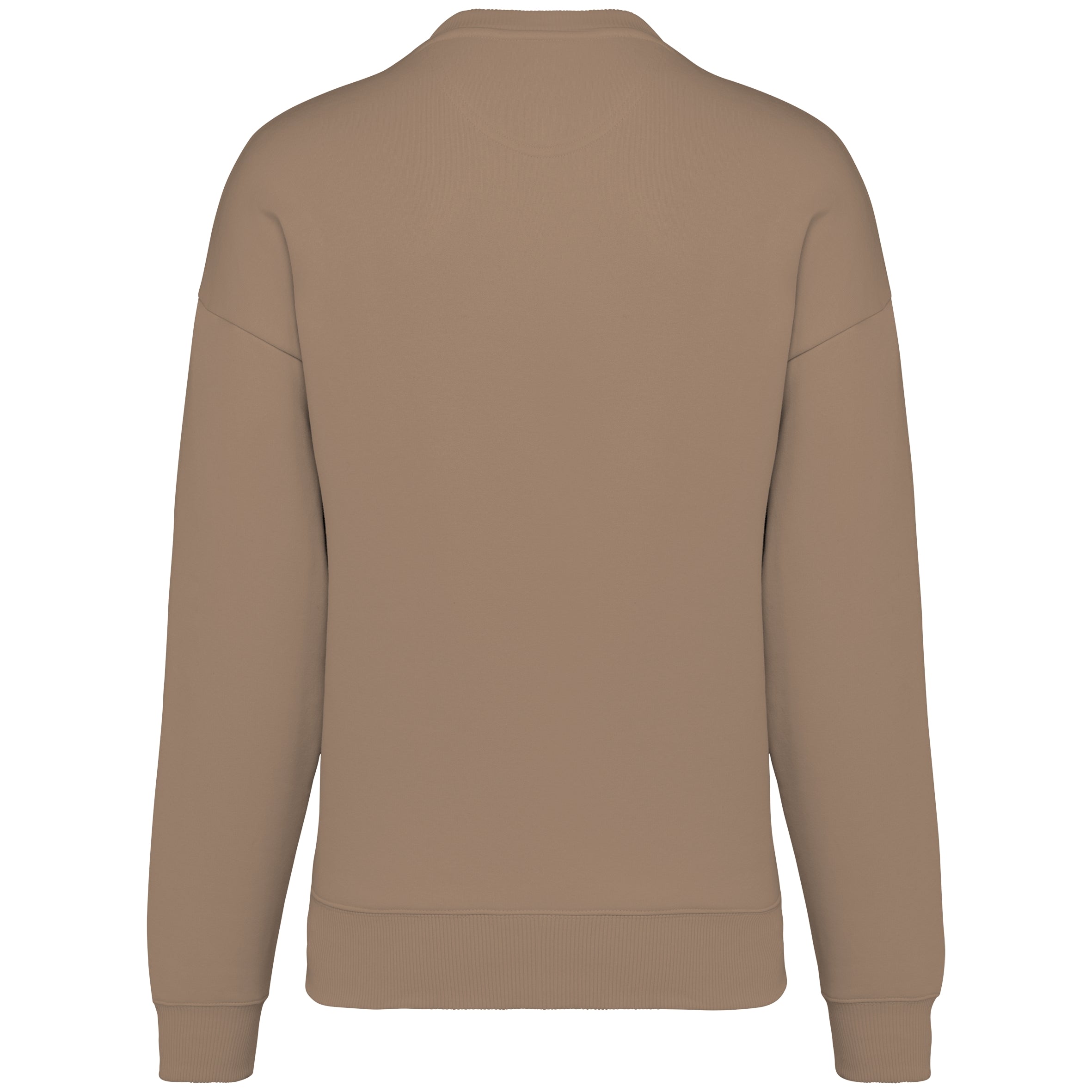 Ecologische oversized uniseks sweater met ronde hals