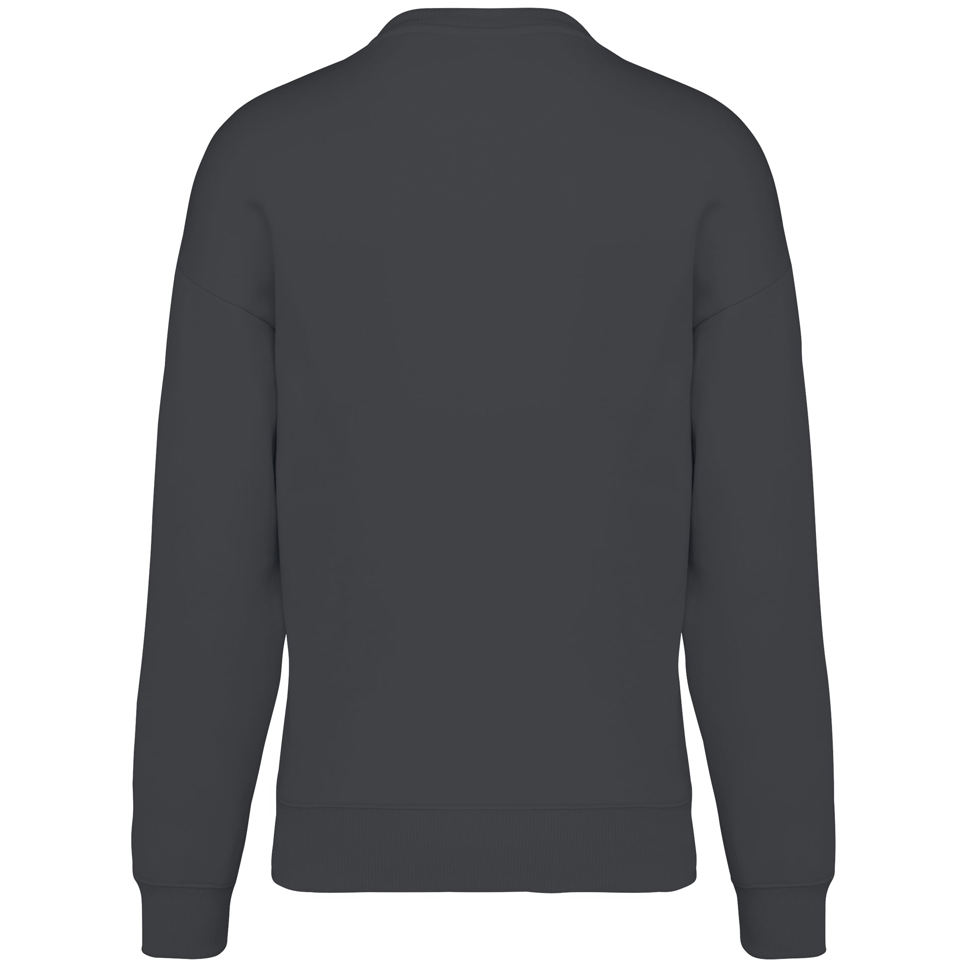 Ecologische oversized uniseks sweater met ronde hals