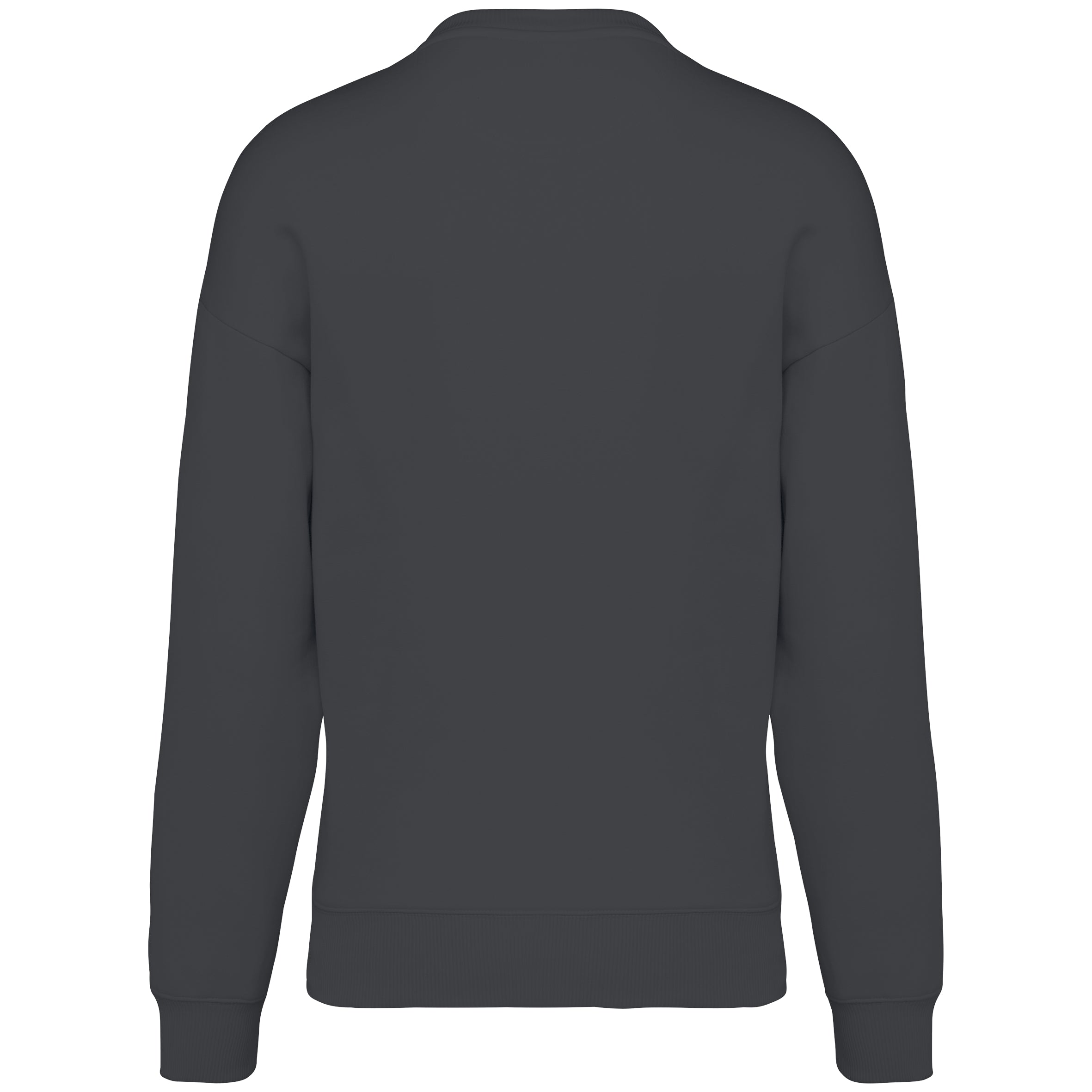 Ecologische oversized uniseks sweater met ronde hals