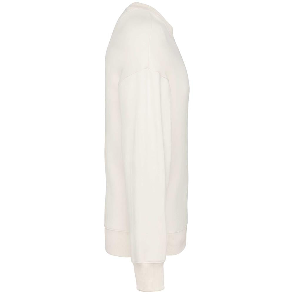 Ecologische oversized uniseks sweater met ronde hals