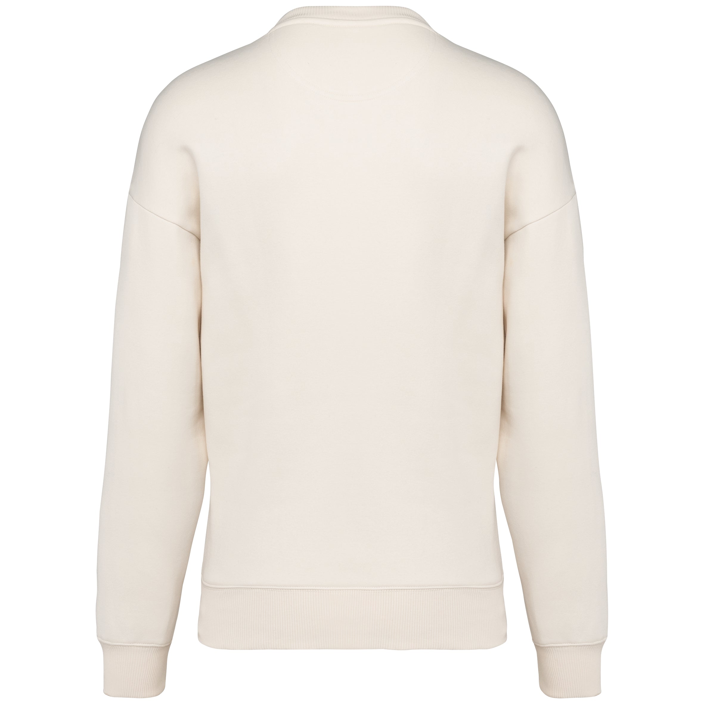 Ecologische oversized uniseks sweater met ronde hals