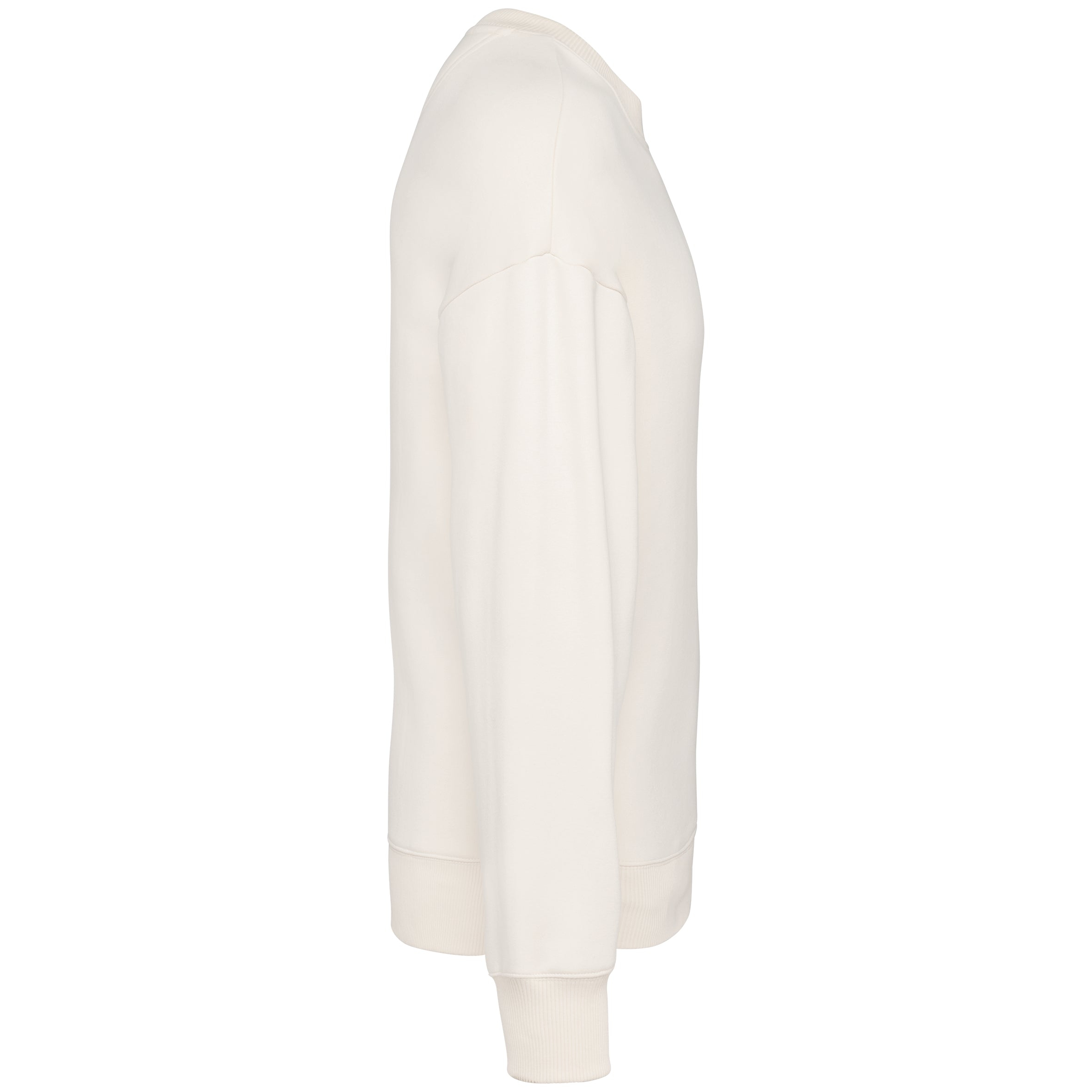 Ecologische oversized uniseks sweater met ronde hals