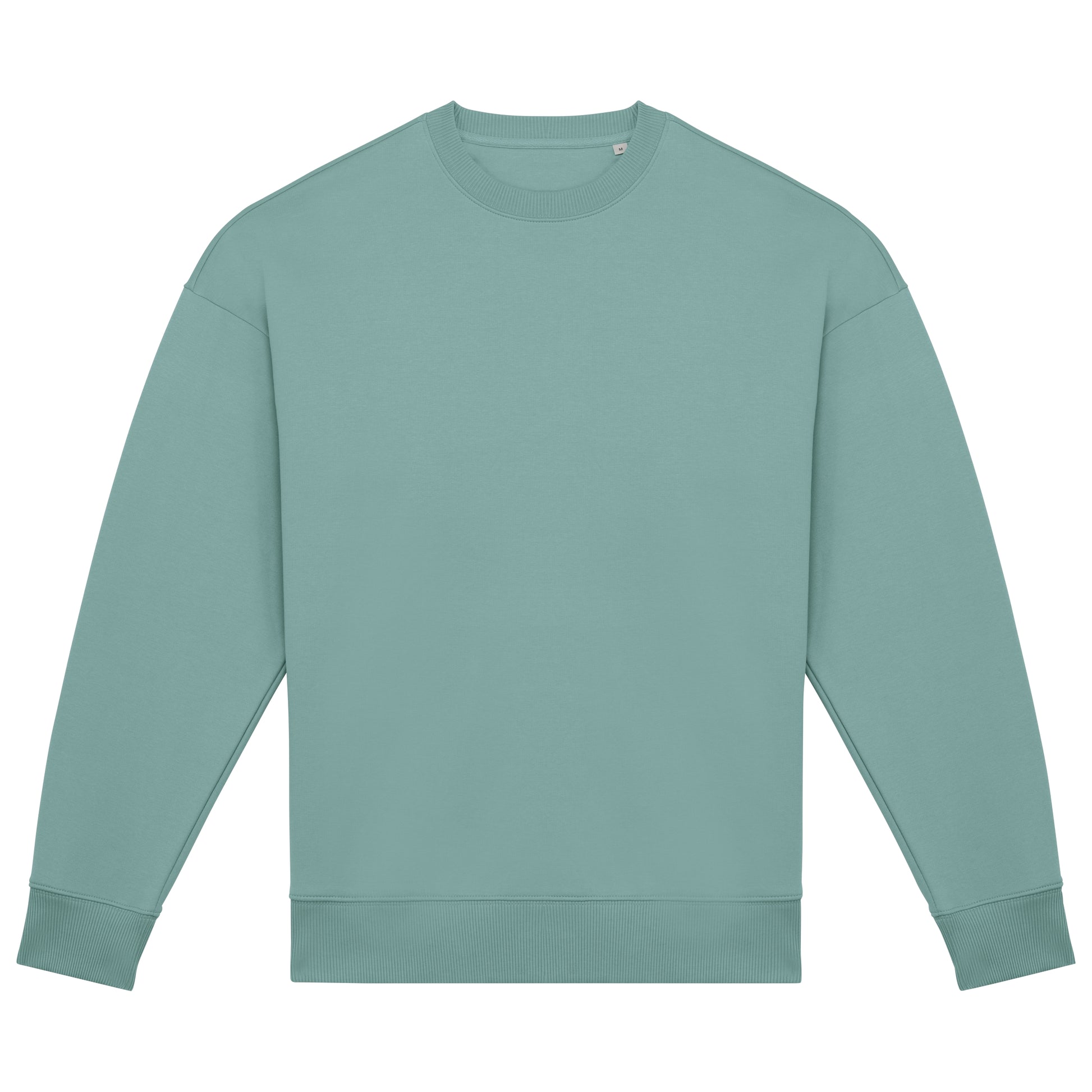 Ecologische oversized uniseks sweater met ronde hals