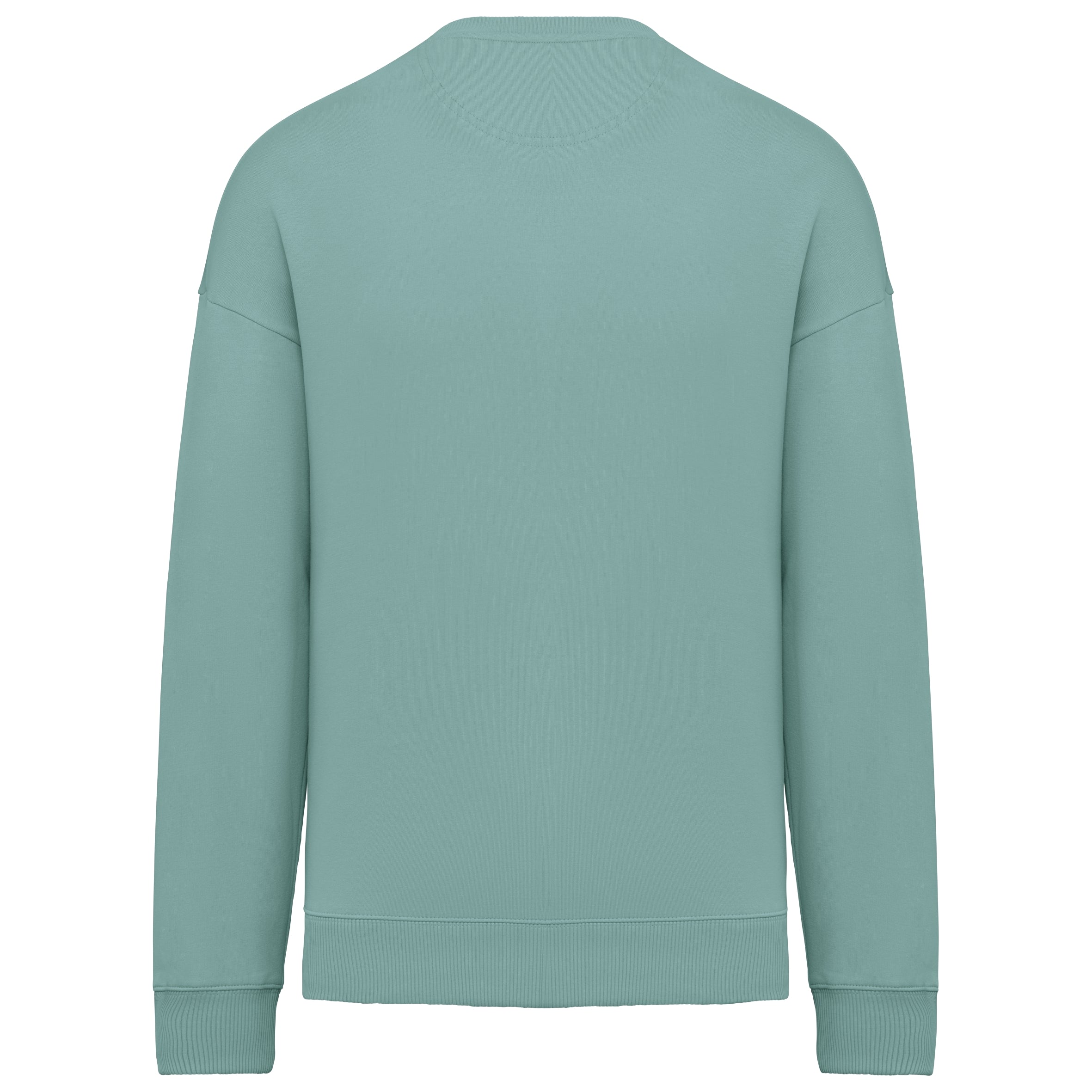 Ecologische oversized uniseks sweater met ronde hals