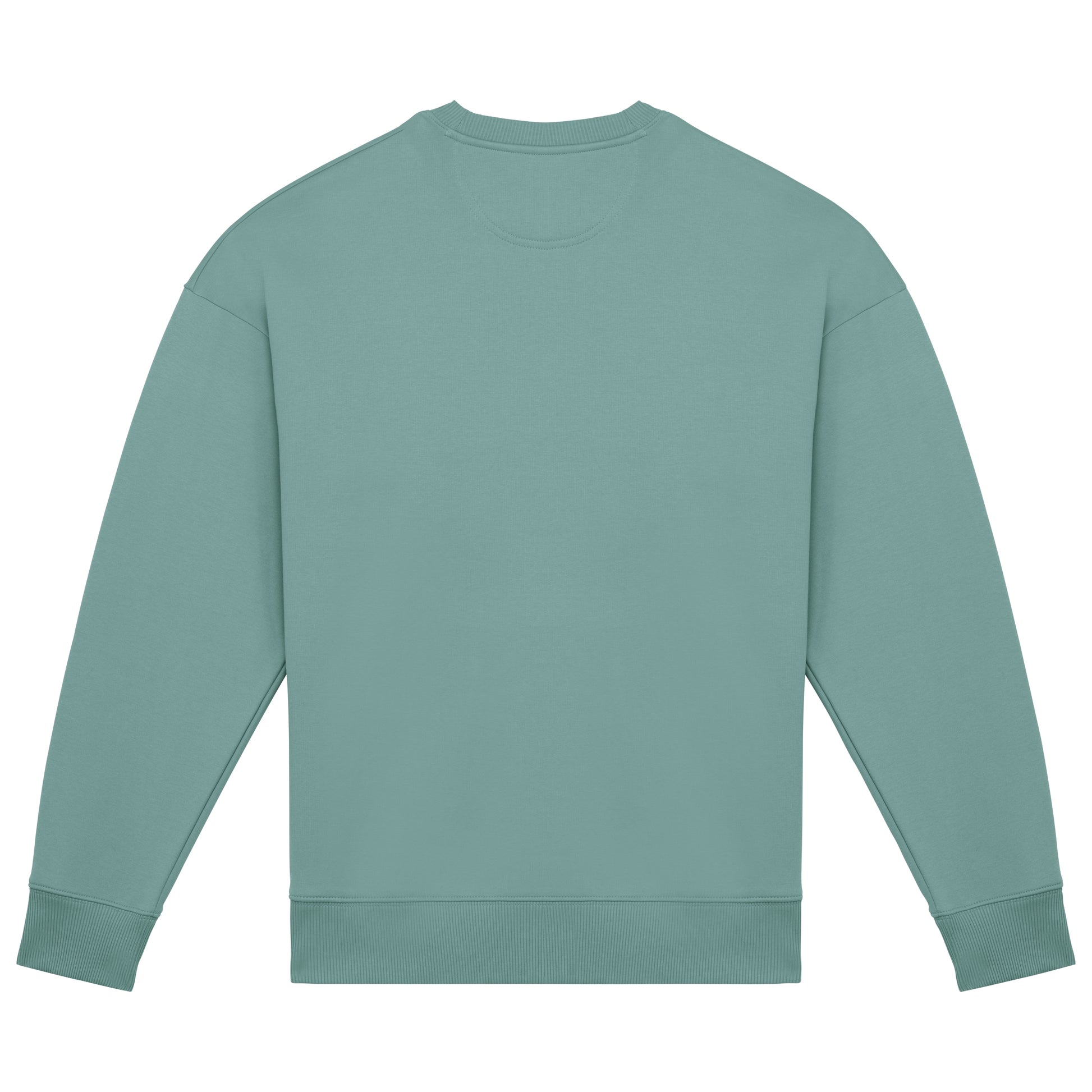 Ecologische oversized uniseks sweater met ronde hals