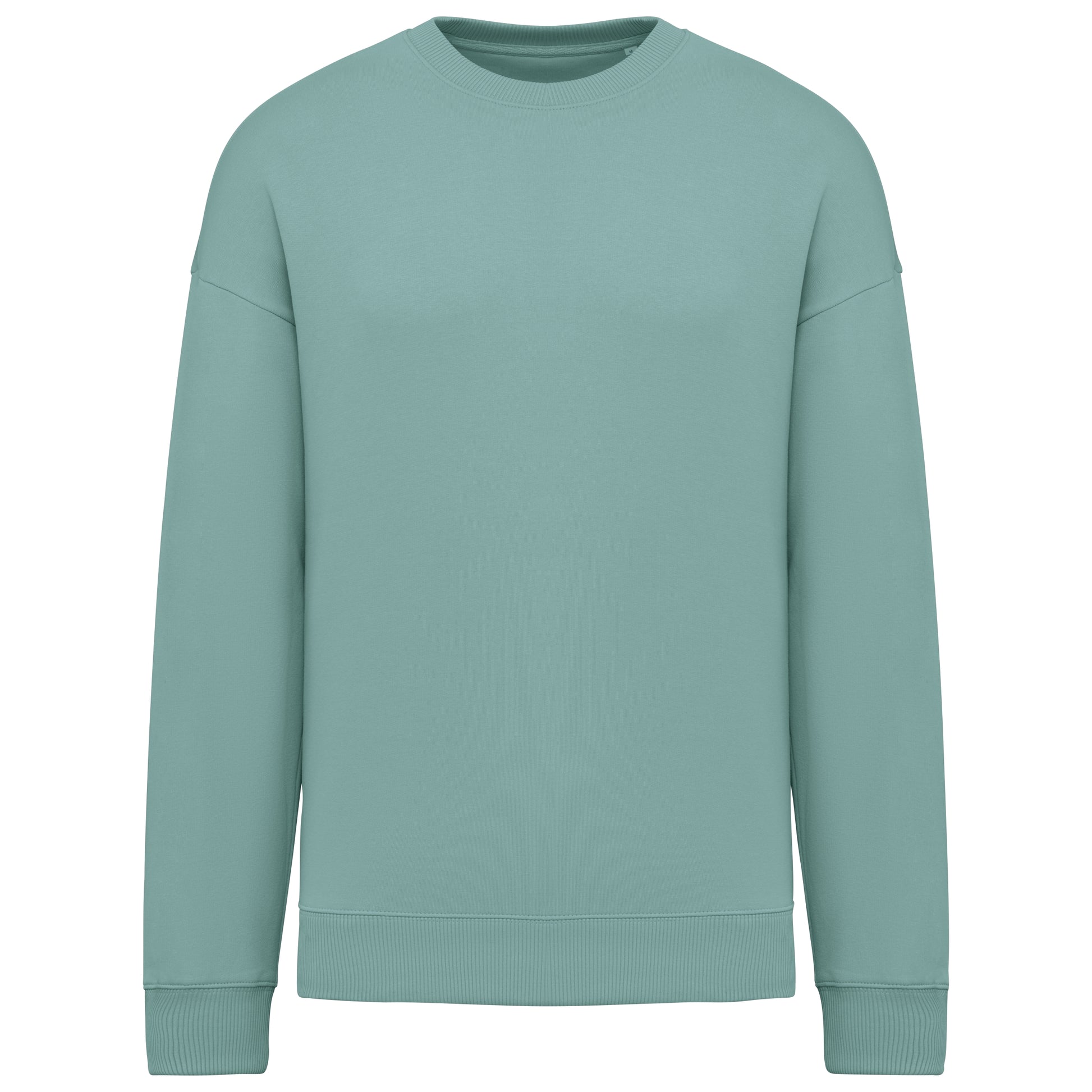 Ecologische oversized uniseks sweater met ronde hals