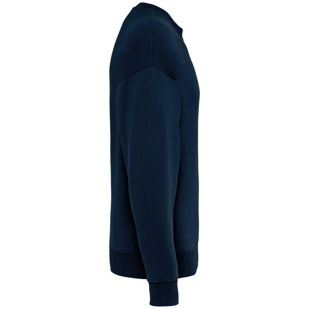 Ecologische oversized uniseks sweater met ronde hals