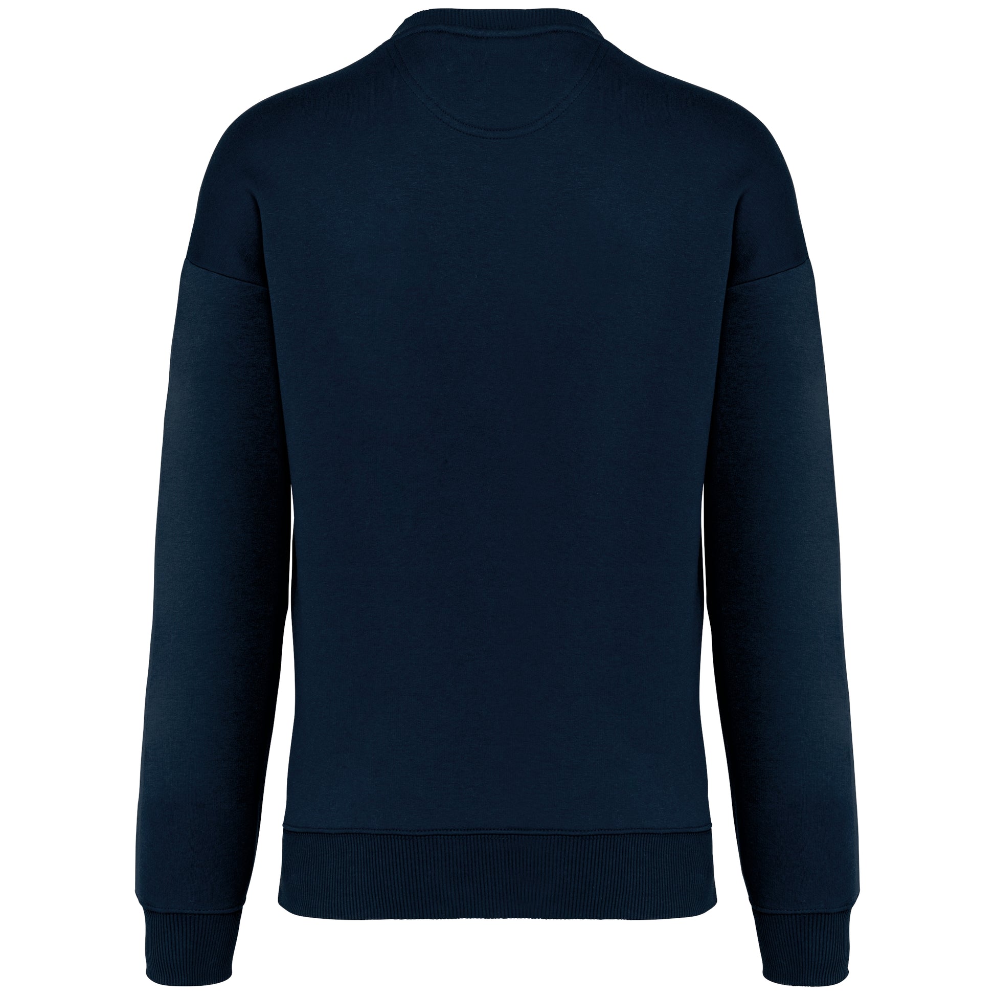 Ecologische oversized uniseks sweater met ronde hals