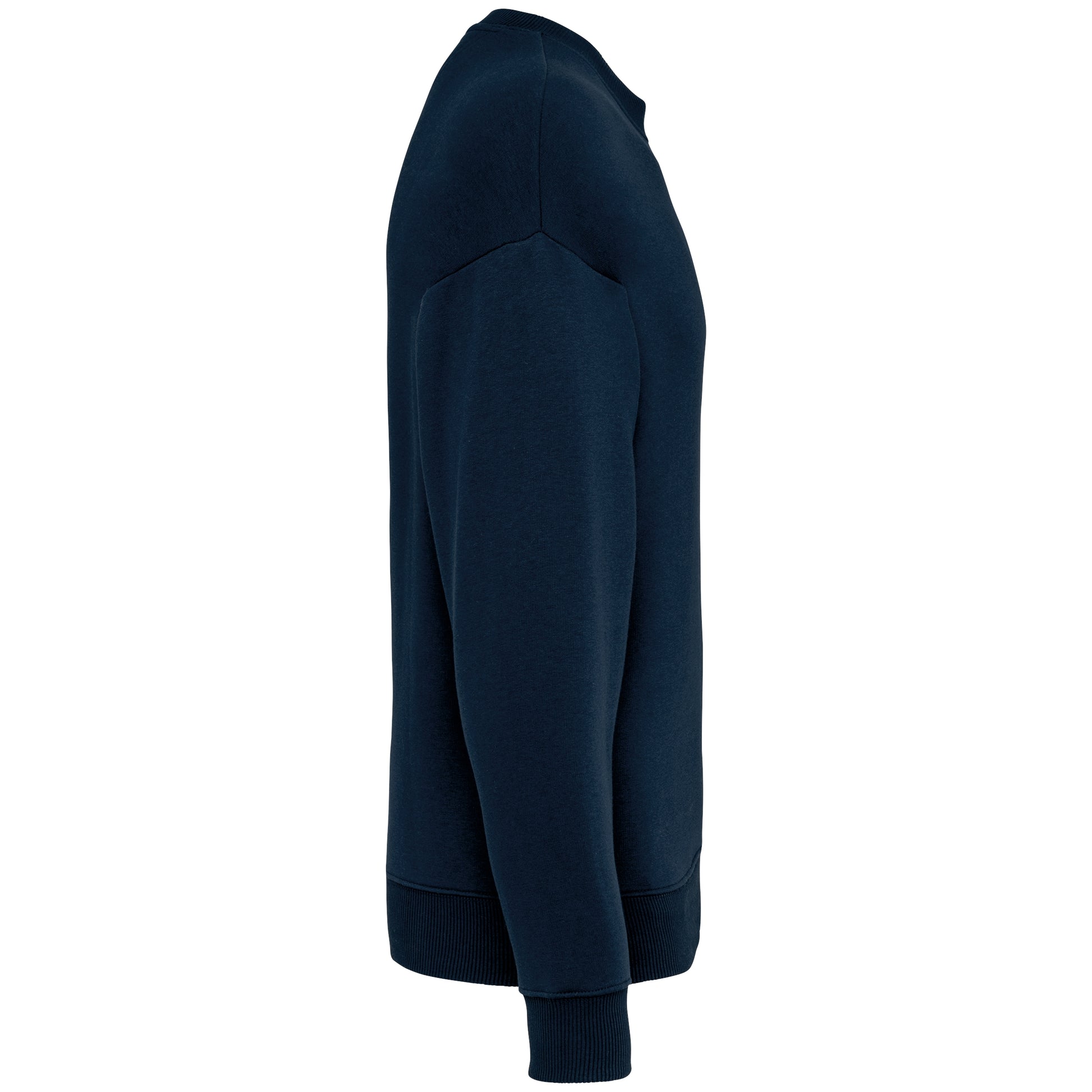 Ecologische oversized uniseks sweater met ronde hals