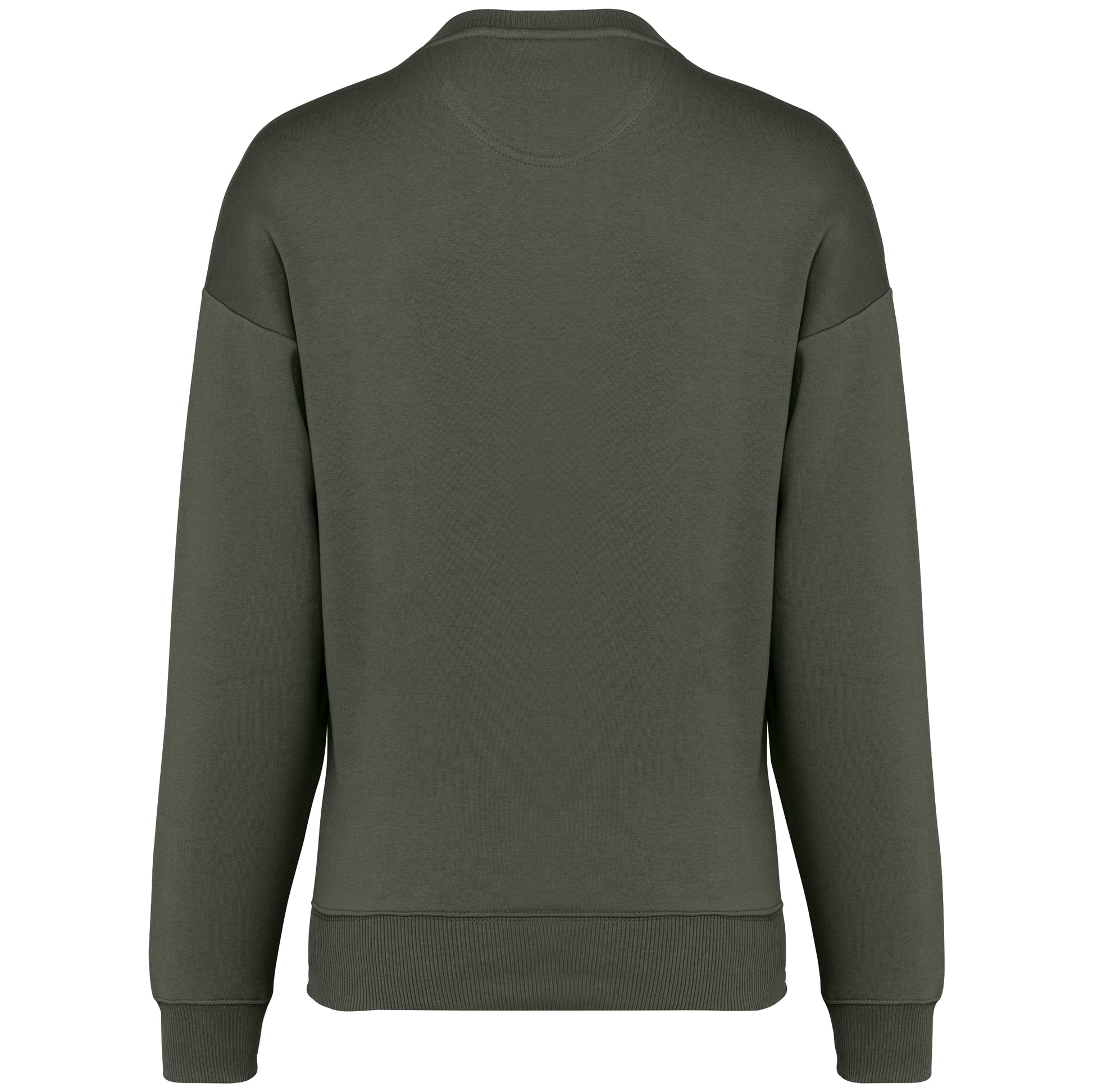Ecologische oversized uniseks sweater met ronde hals