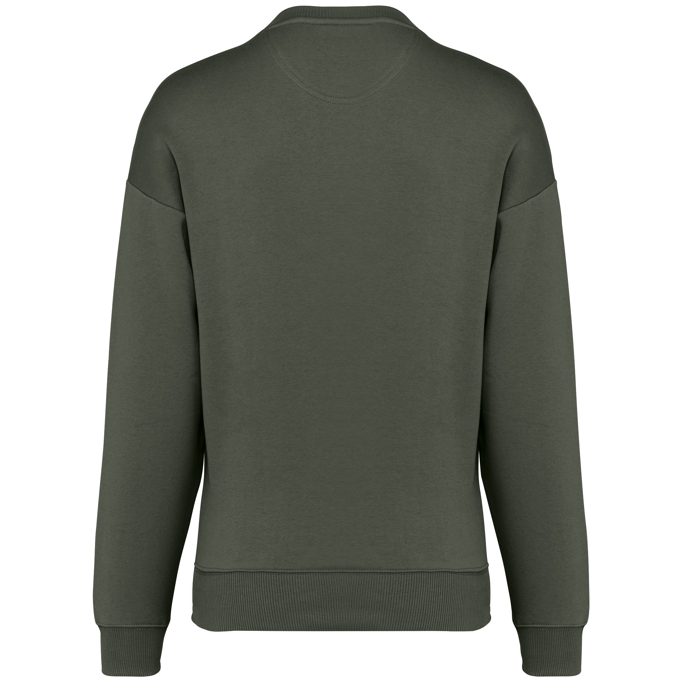 Ecologische oversized uniseks sweater met ronde hals