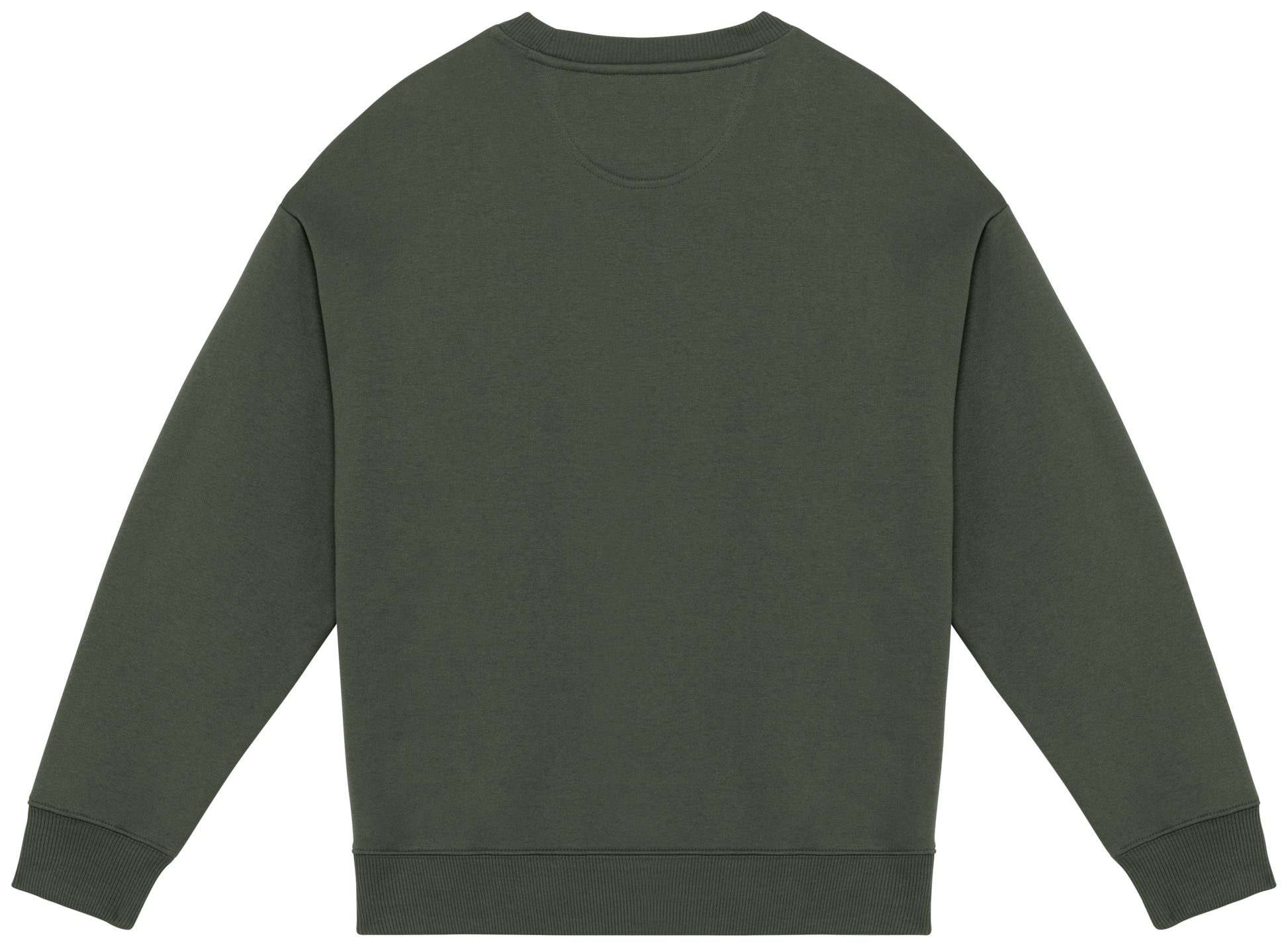 Ecologische oversized uniseks sweater met ronde hals
