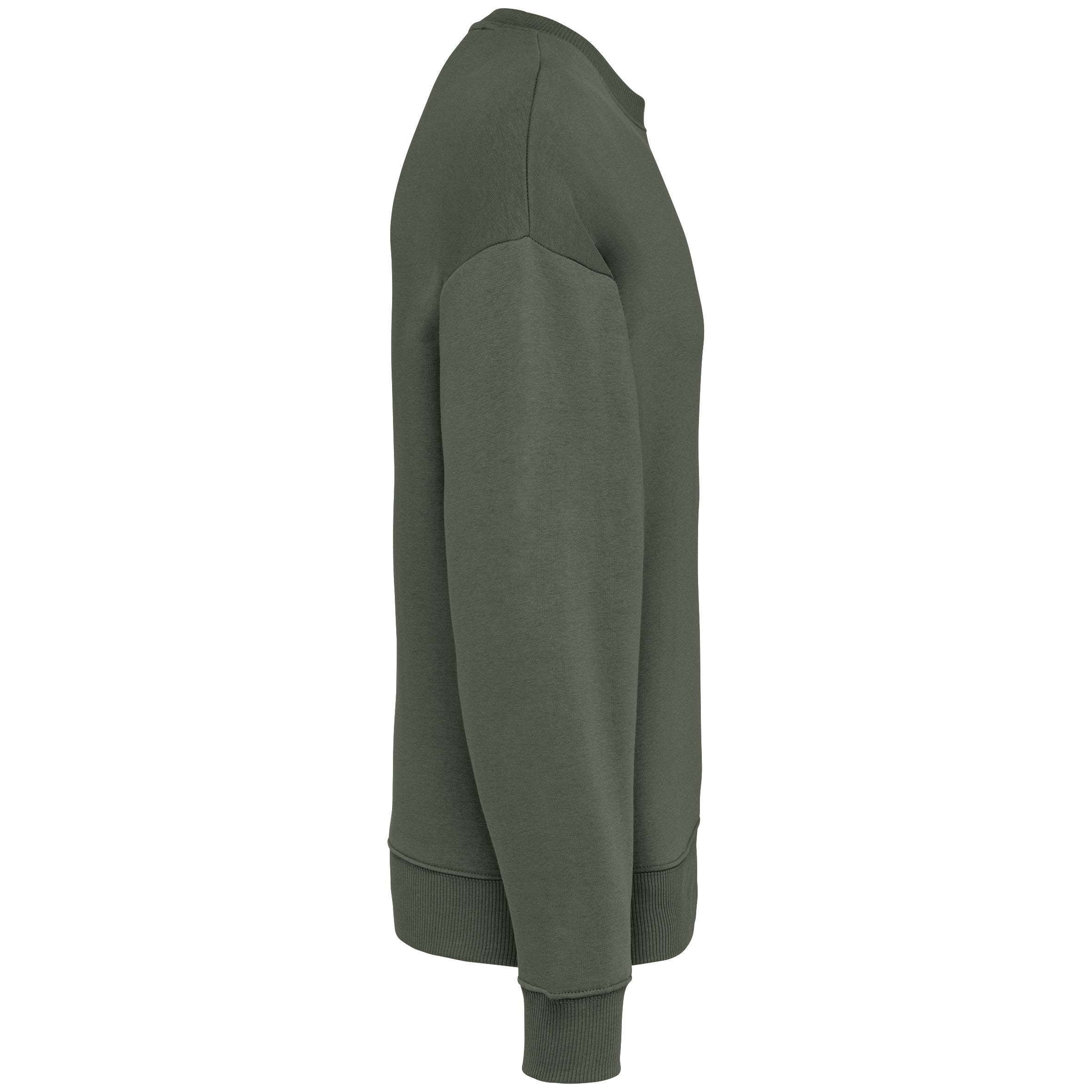 Ecologische oversized uniseks sweater met ronde hals