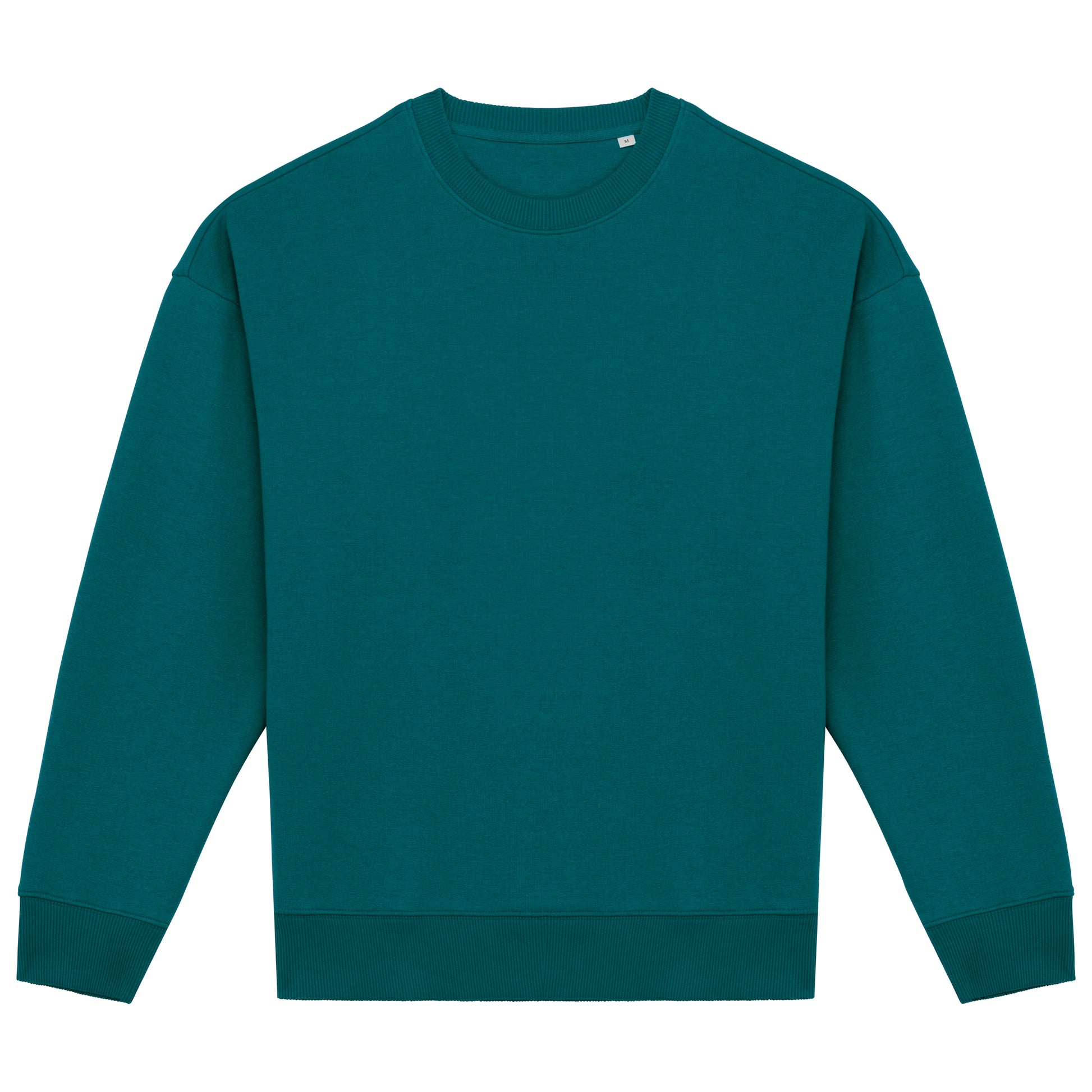 Ecologische oversized uniseks sweater met ronde hals