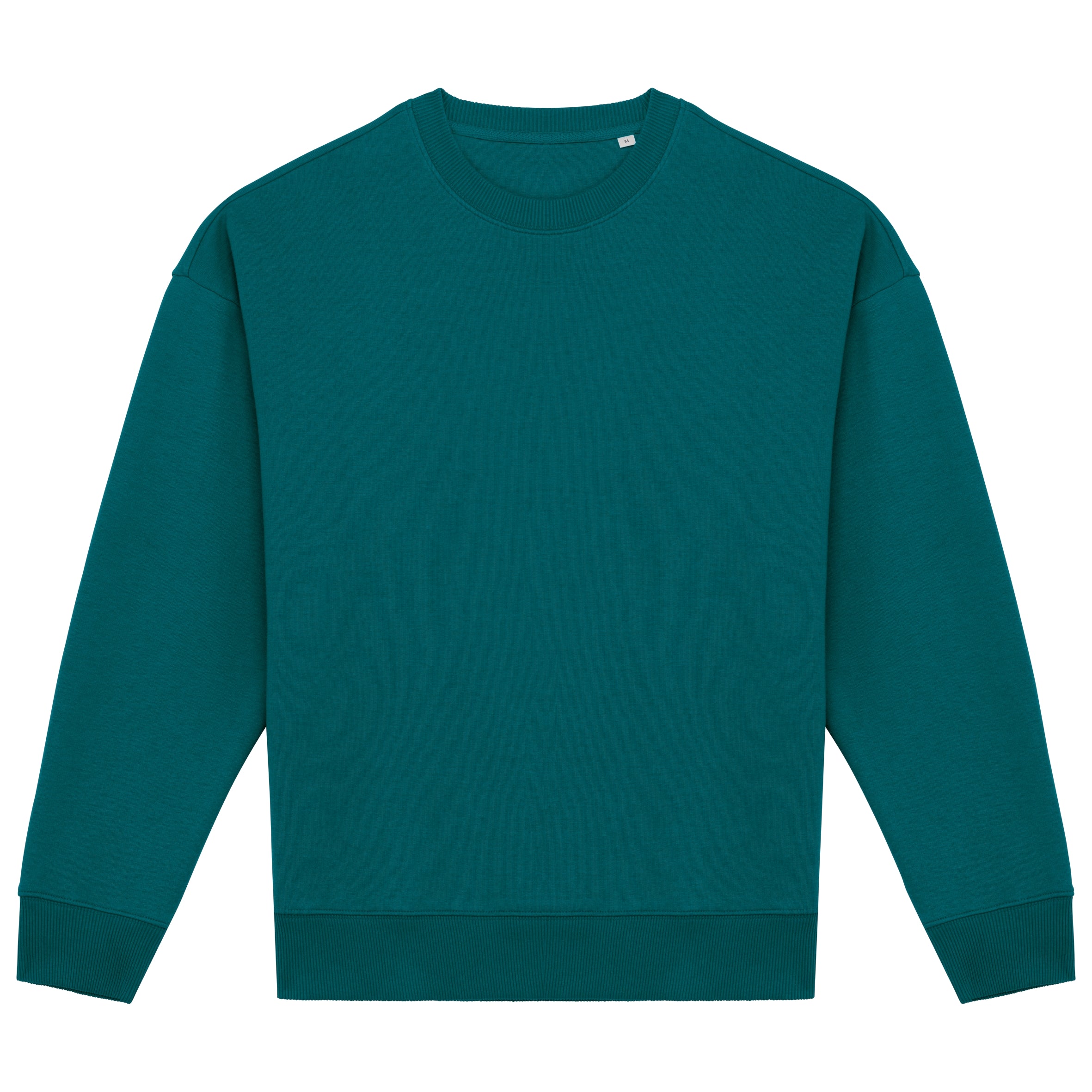 Ecologische oversized uniseks sweater met ronde hals