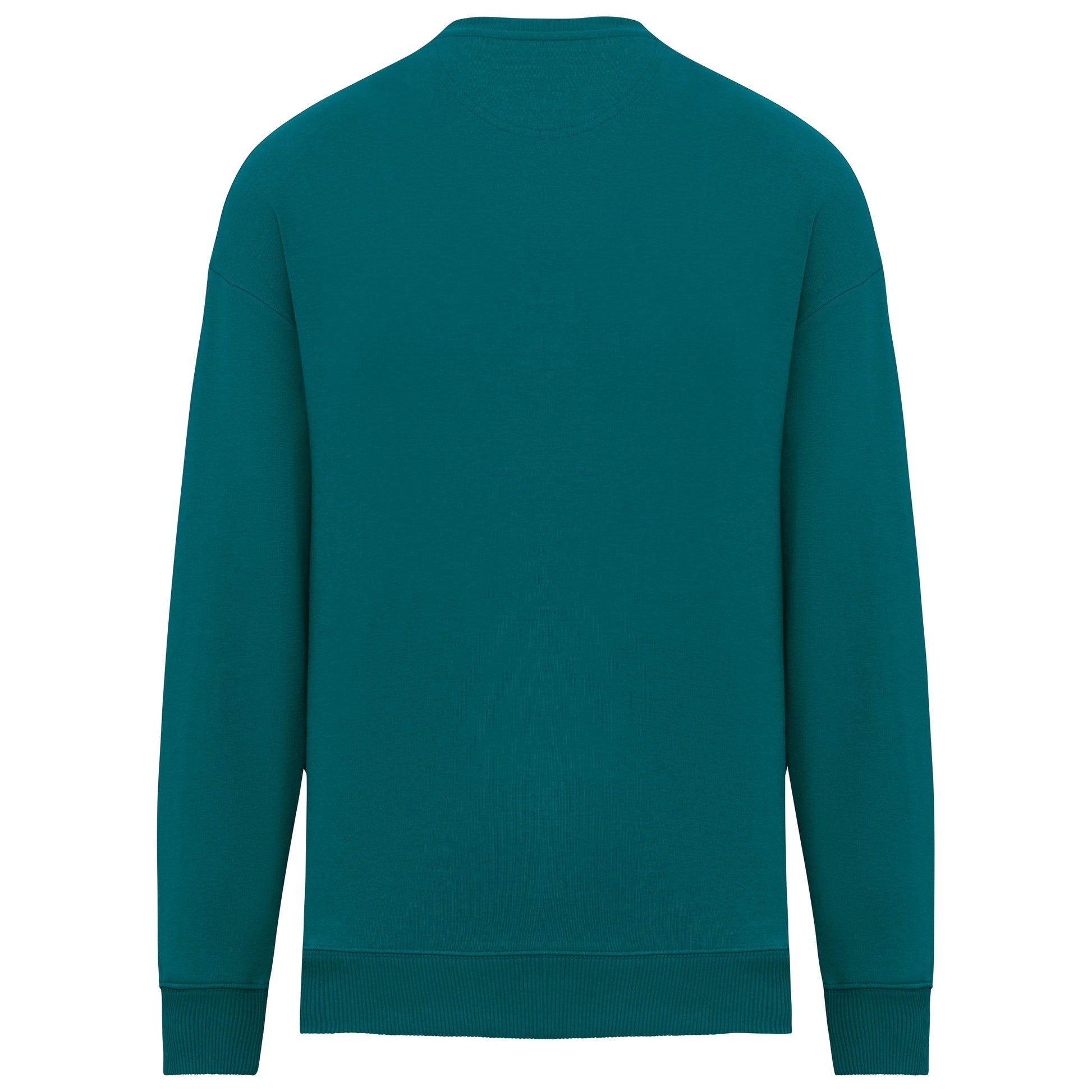 Ecologische oversized uniseks sweater met ronde hals