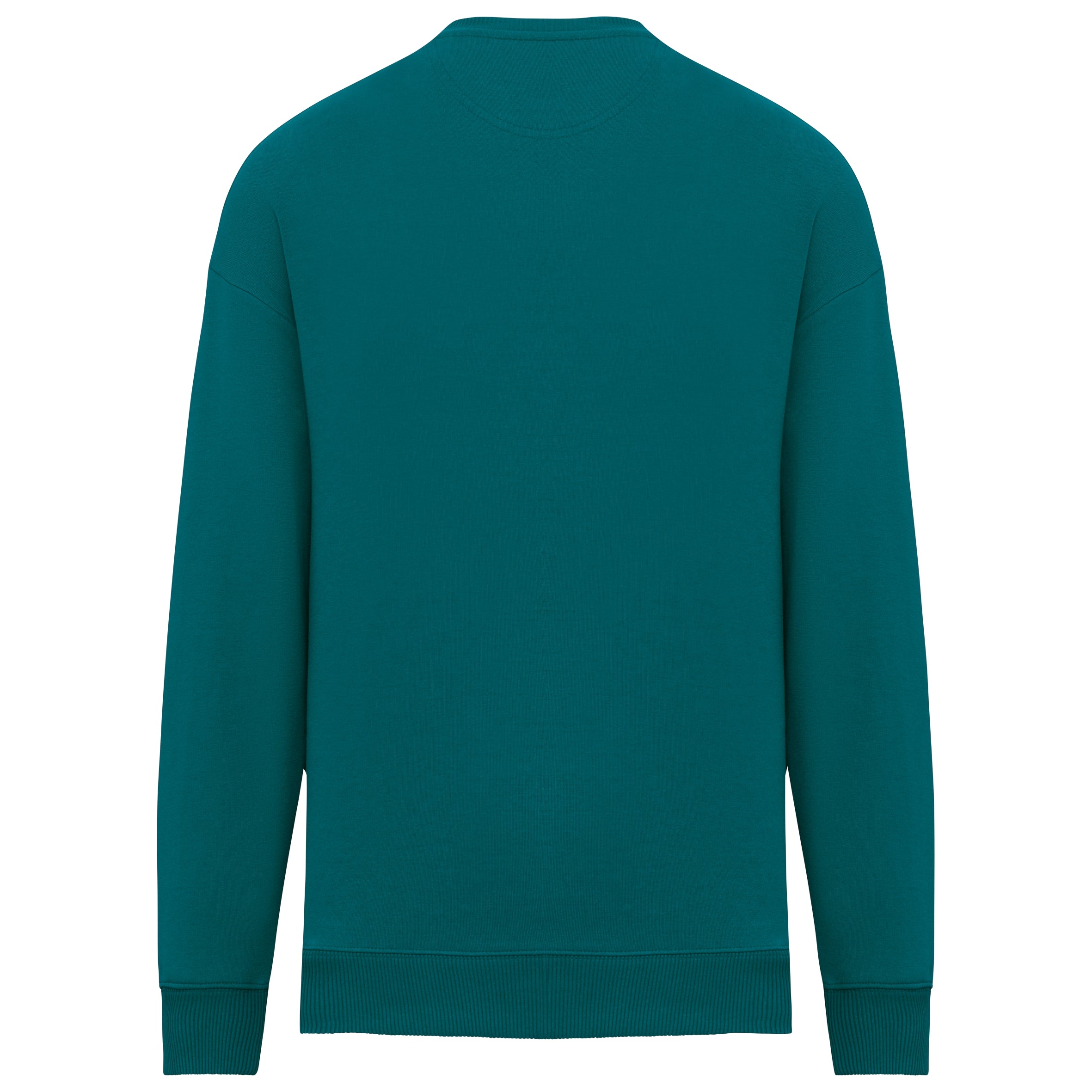 Ecologische oversized uniseks sweater met ronde hals