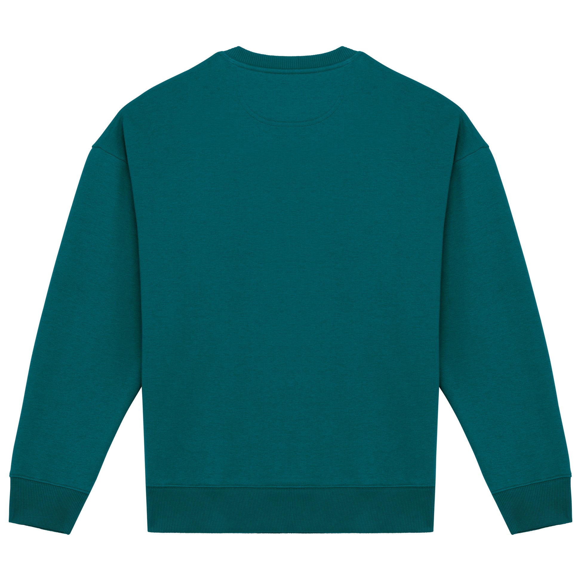 Ecologische oversized uniseks sweater met ronde hals