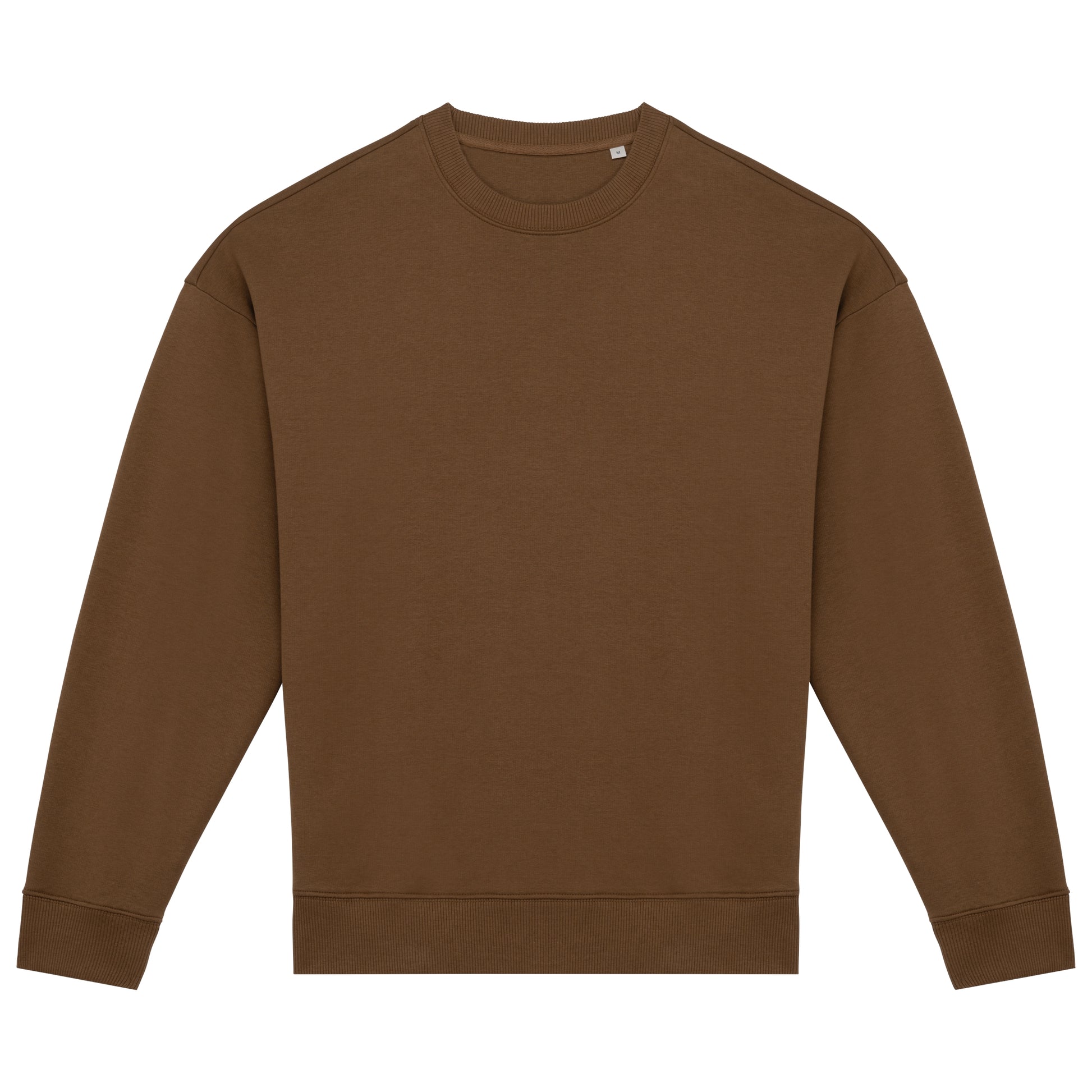 Ecologische oversized uniseks sweater met ronde hals