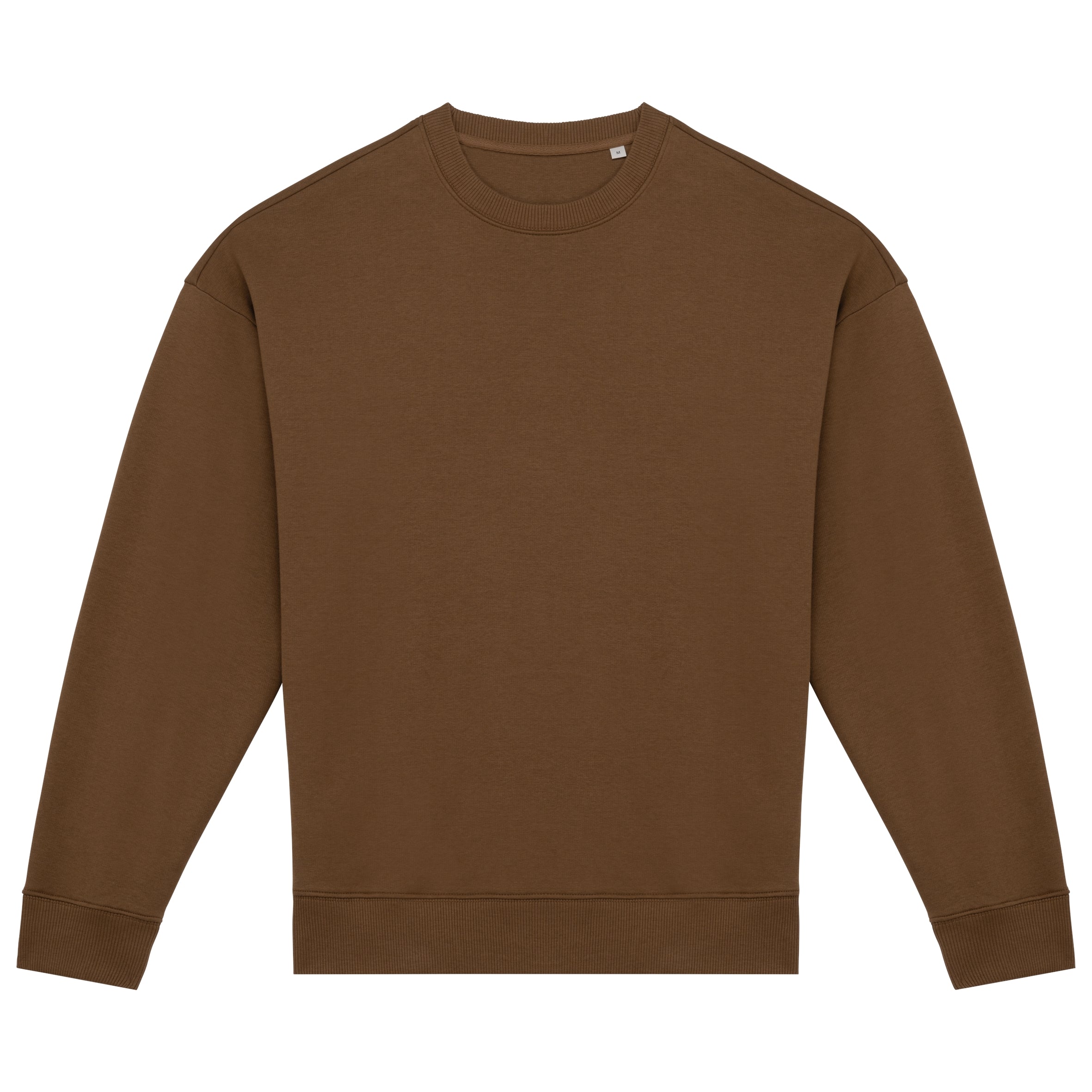 Ecologische oversized uniseks sweater met ronde hals