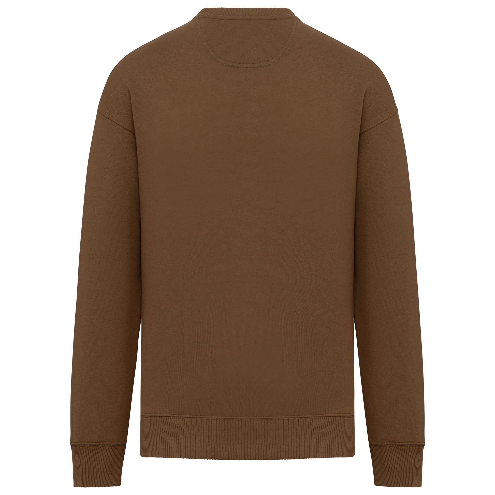 Ecologische oversized uniseks sweater met ronde hals