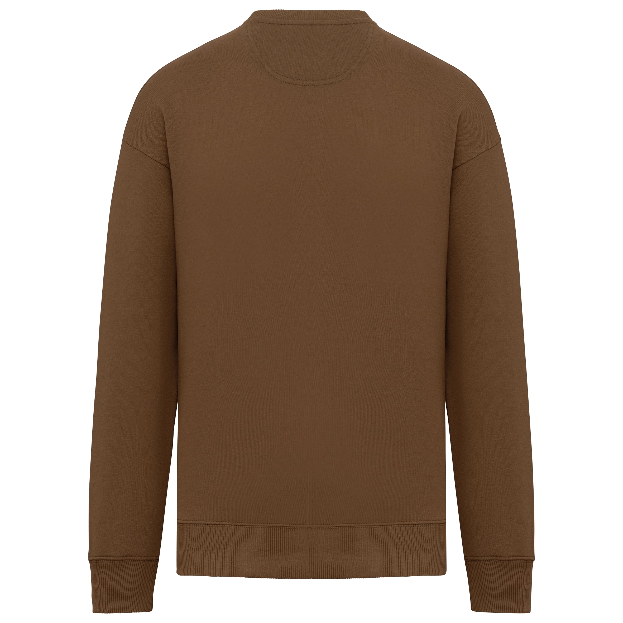 Ecologische oversized uniseks sweater met ronde hals
