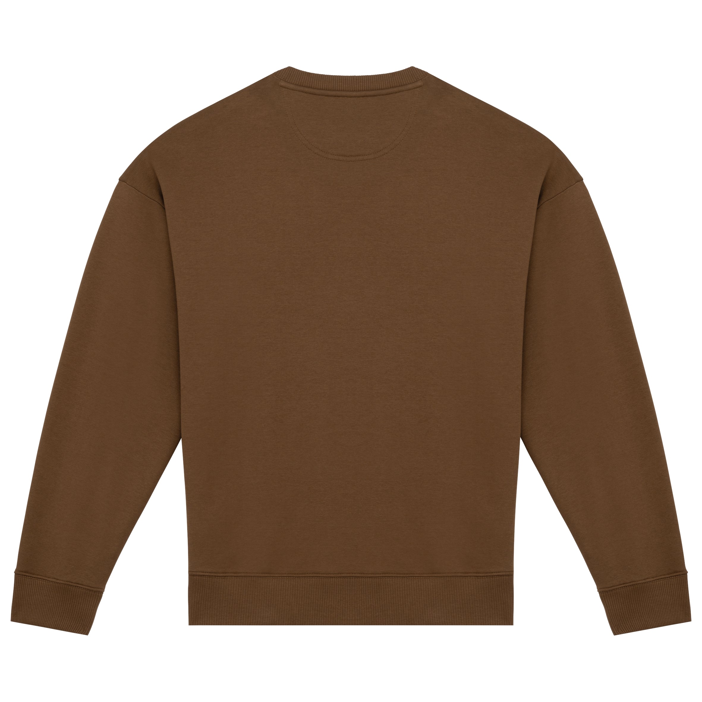 Ecologische oversized uniseks sweater met ronde hals