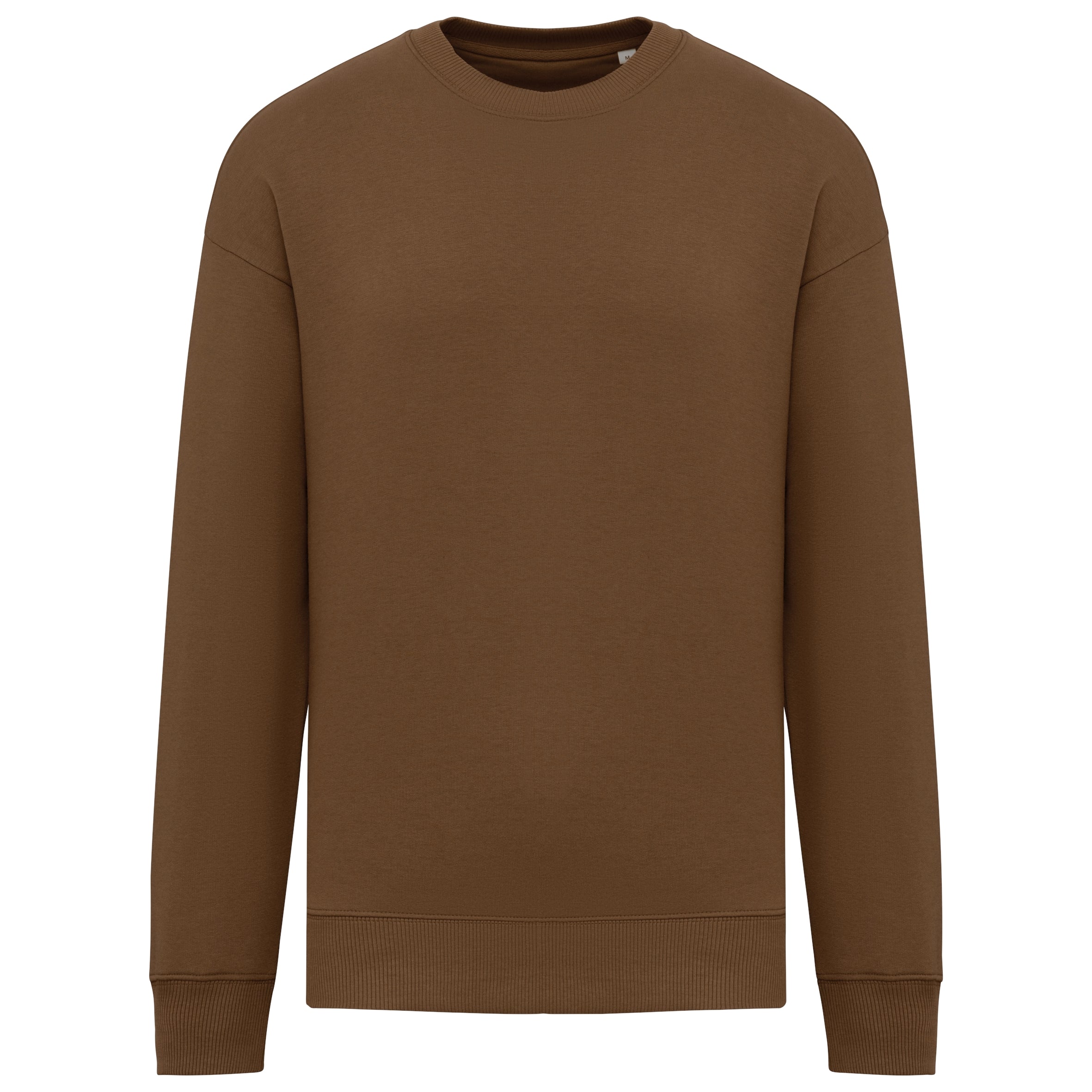 Ecologische oversized uniseks sweater met ronde hals