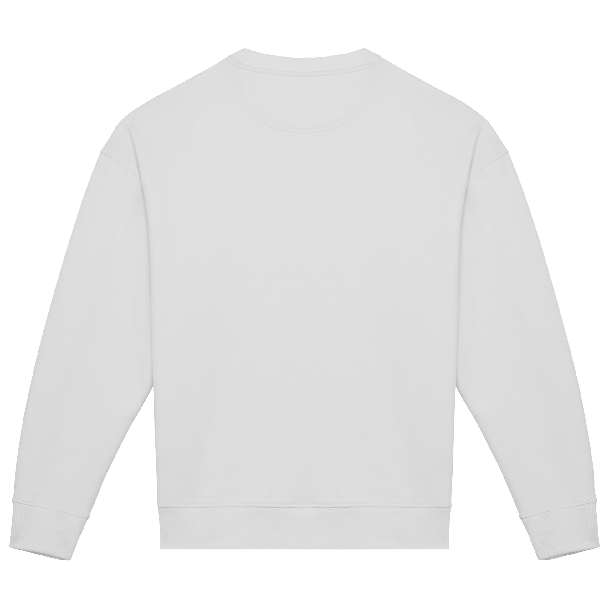 Ecologische oversized uniseks sweater met ronde hals