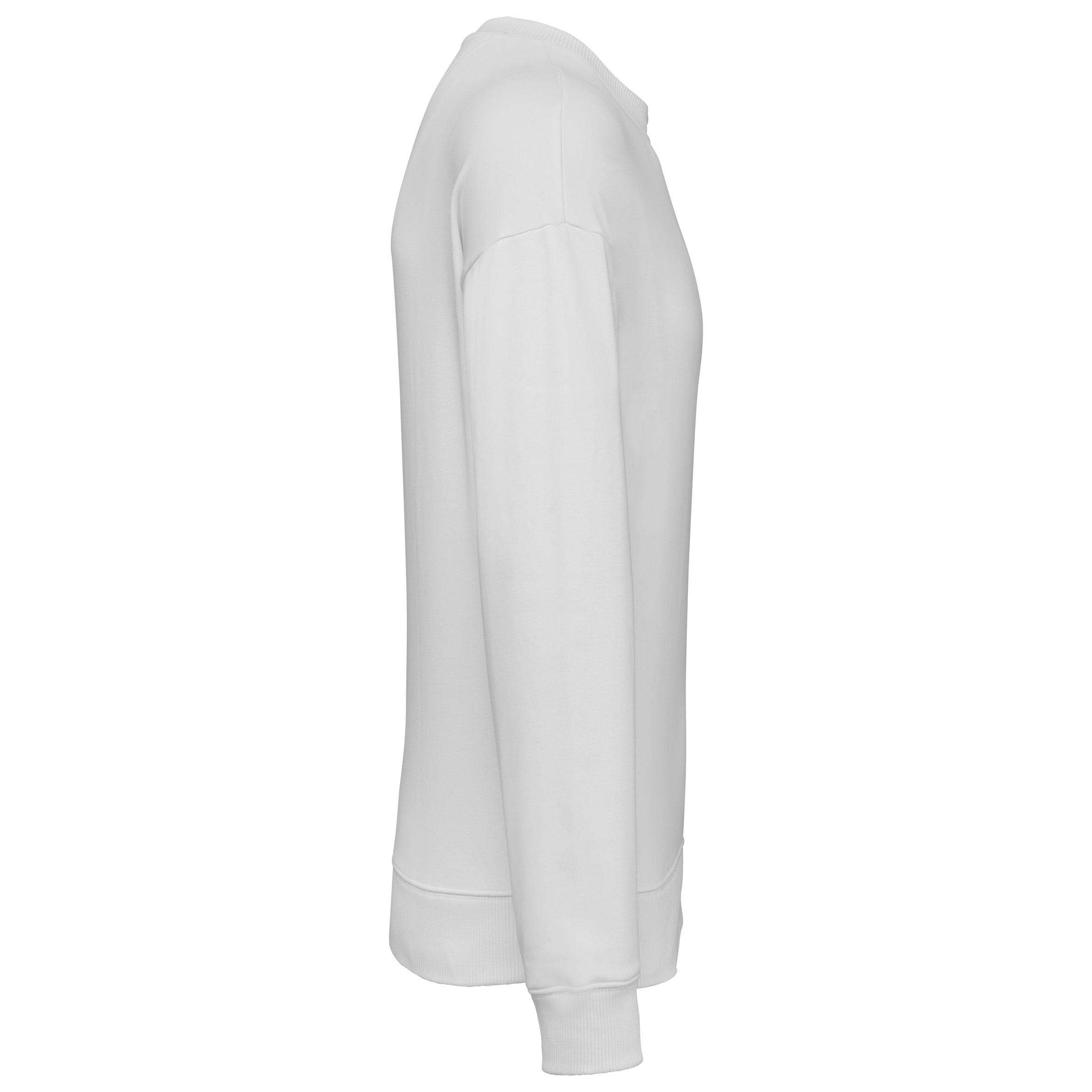 Ecologische oversized uniseks sweater met ronde hals