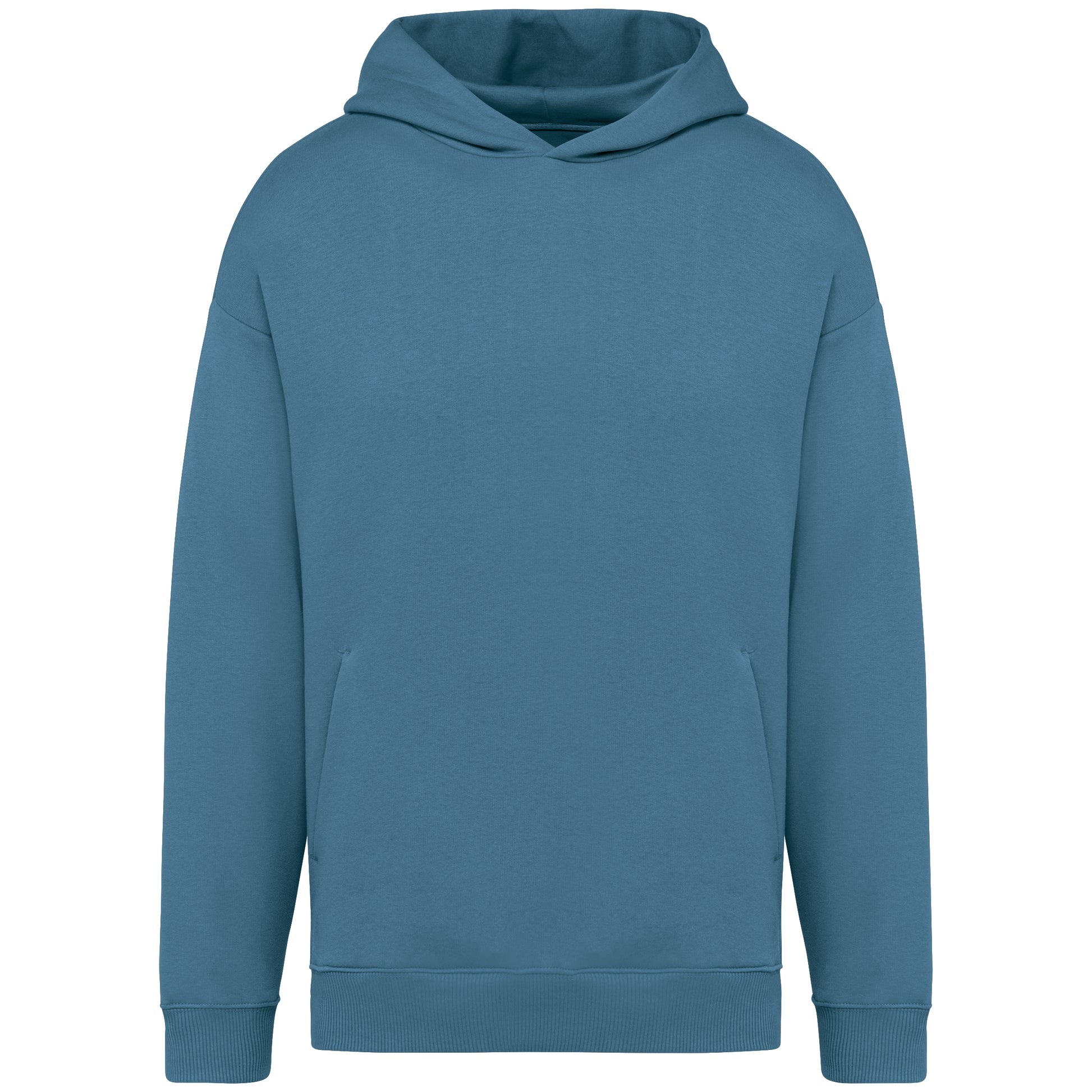 Ecologische uniseks oversized sweater met capuchon