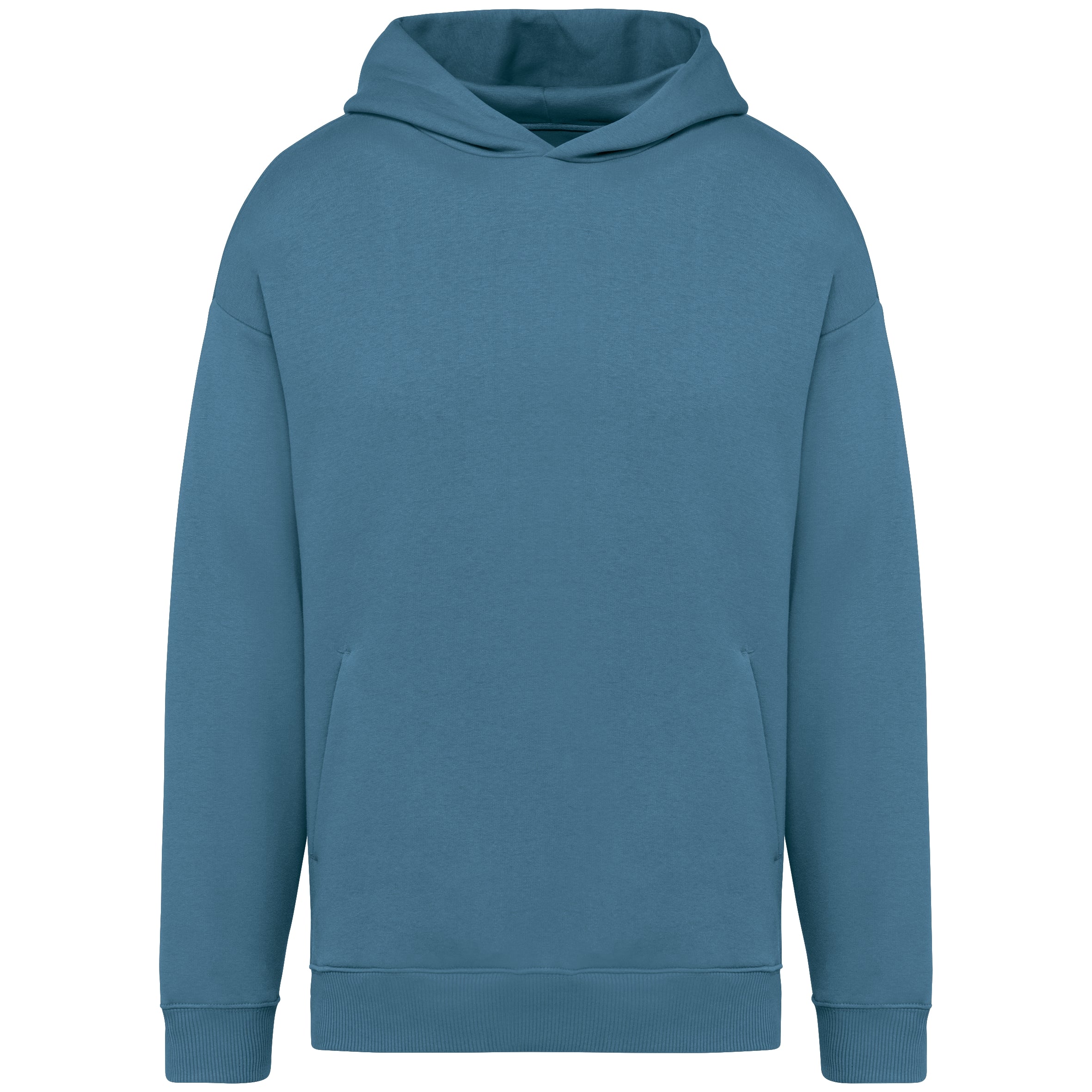 Ecologische uniseks oversized sweater met capuchon