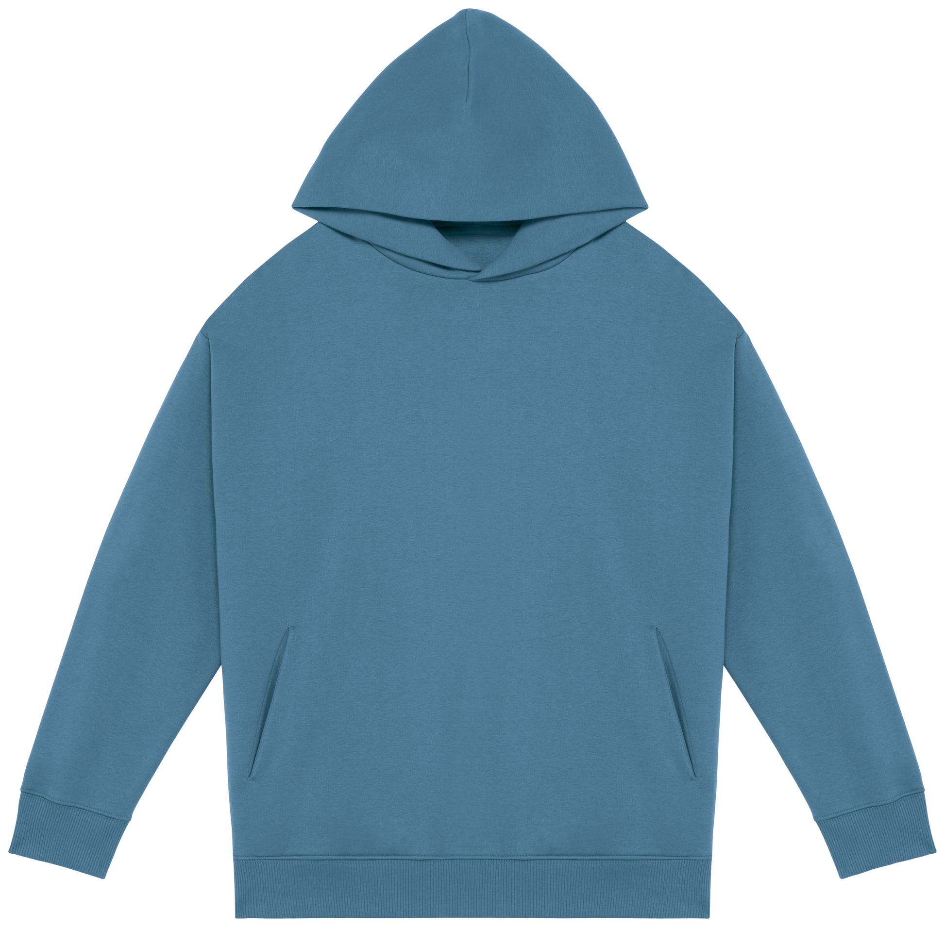 Ecologische uniseks oversized sweater met capuchon