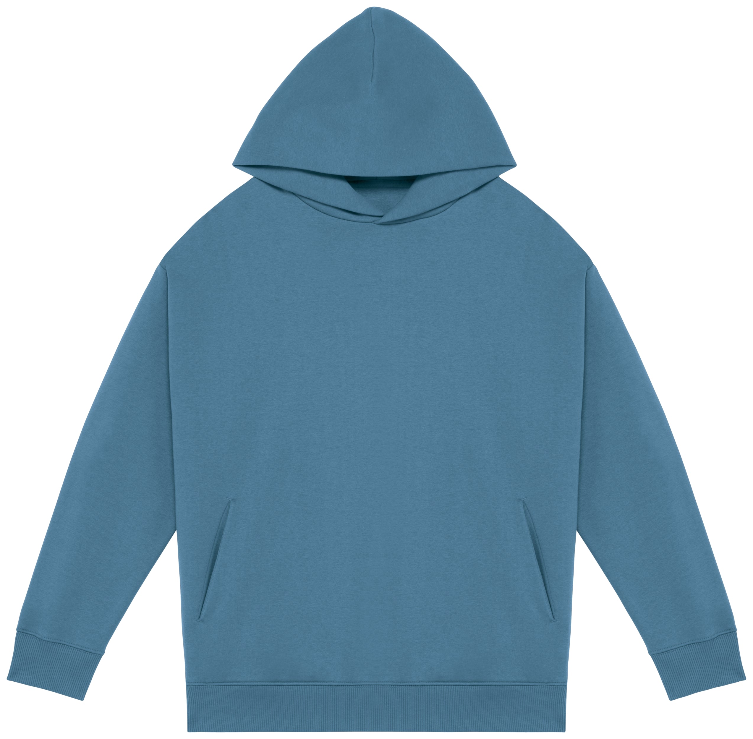 Ecologische uniseks oversized sweater met capuchon