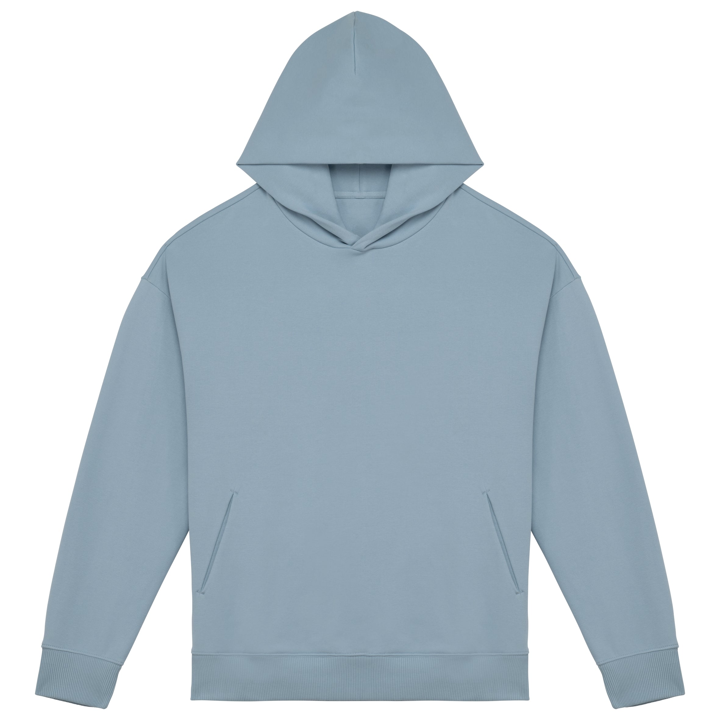 Ecologische uniseks oversized sweater met capuchon