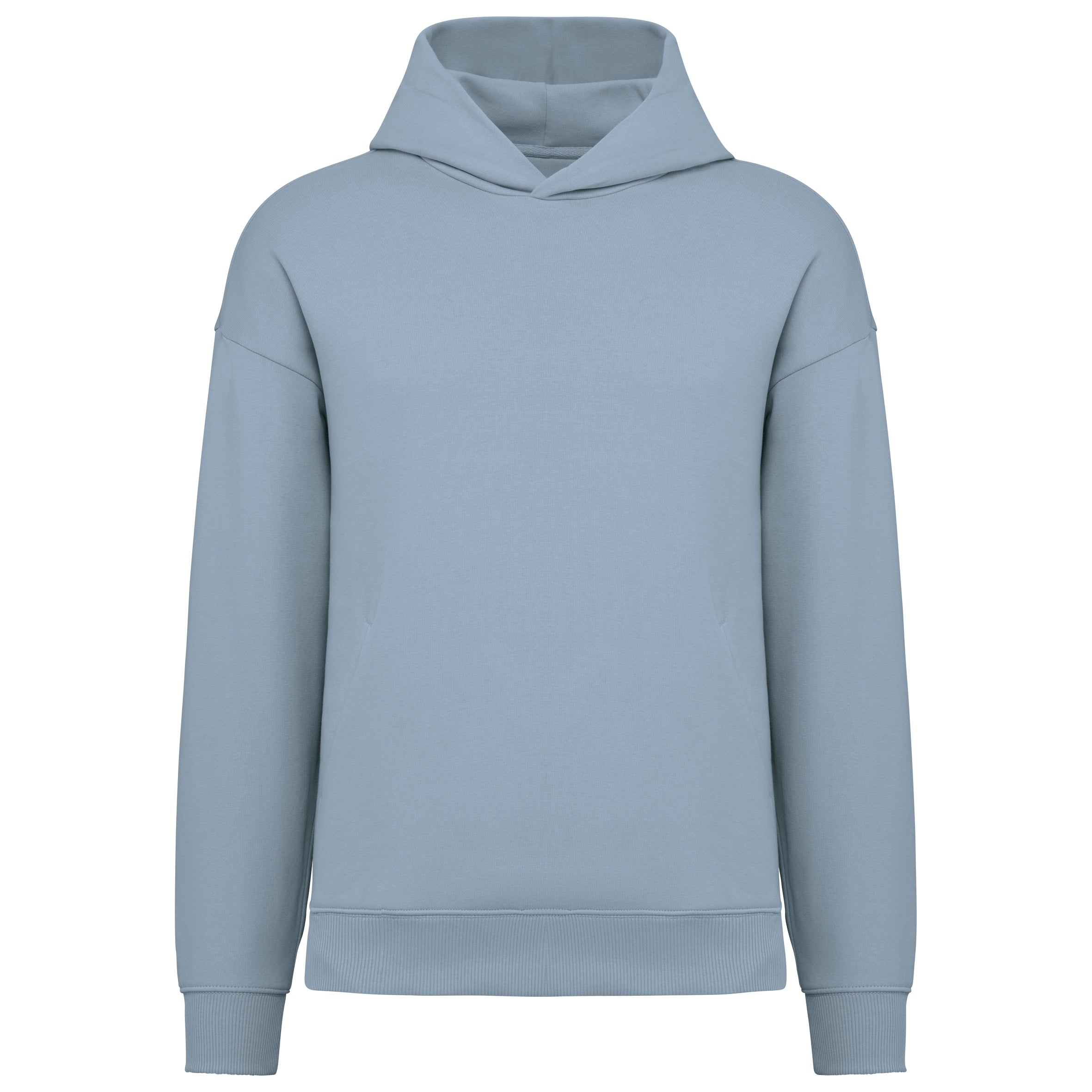 Ecologische uniseks oversized sweater met capuchon